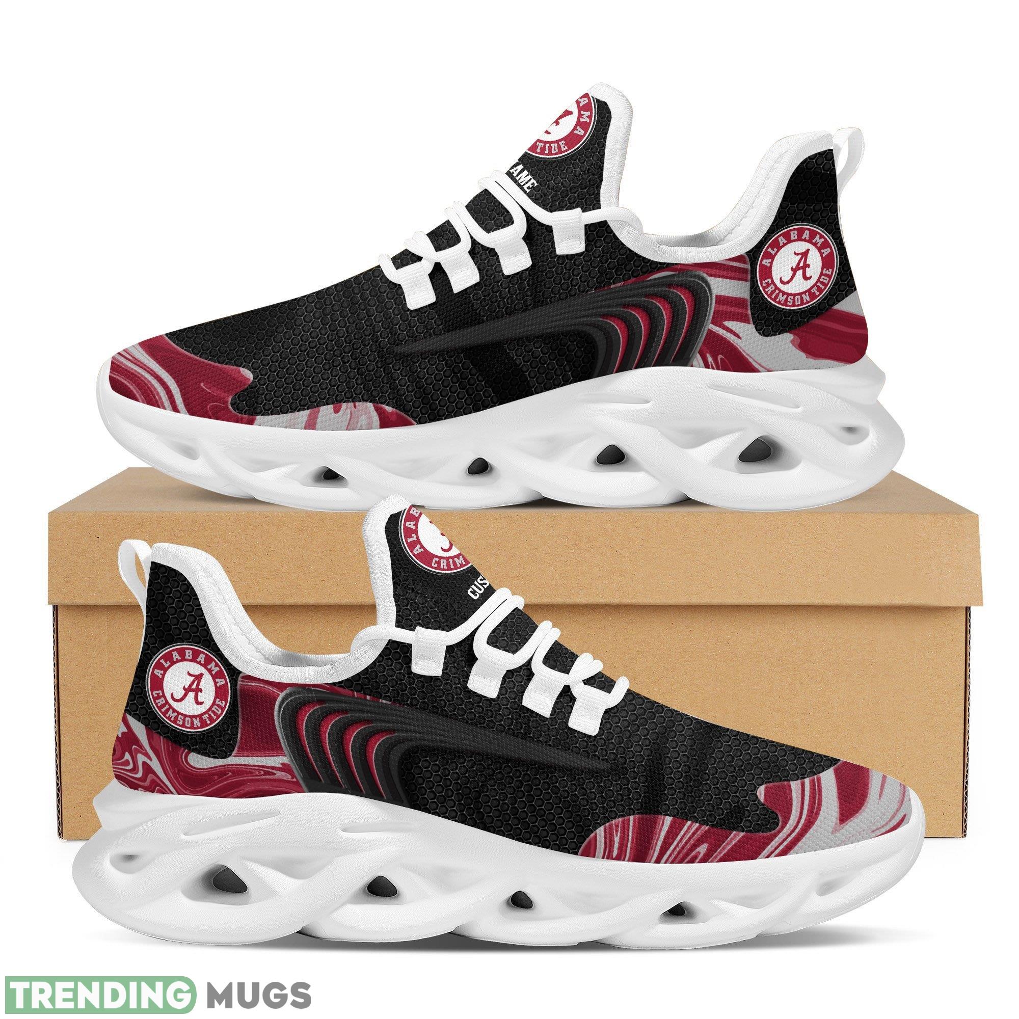 Alabama Crimson Tide Logo Custom Name Running Sneaker Max Soul Shoes In Black - Alabama Crimson Tide Logo Custom Name Pattern 3D Max Soul Sneaker Shoes In Black_1 Alabama Crimson Tide Logo Custom Name Running Sneaker Max Soul Shoes In Black - Alabama Crimson Tide Logo Custom Name Pattern 3D Max Soul Sneaker Shoes In Black_1