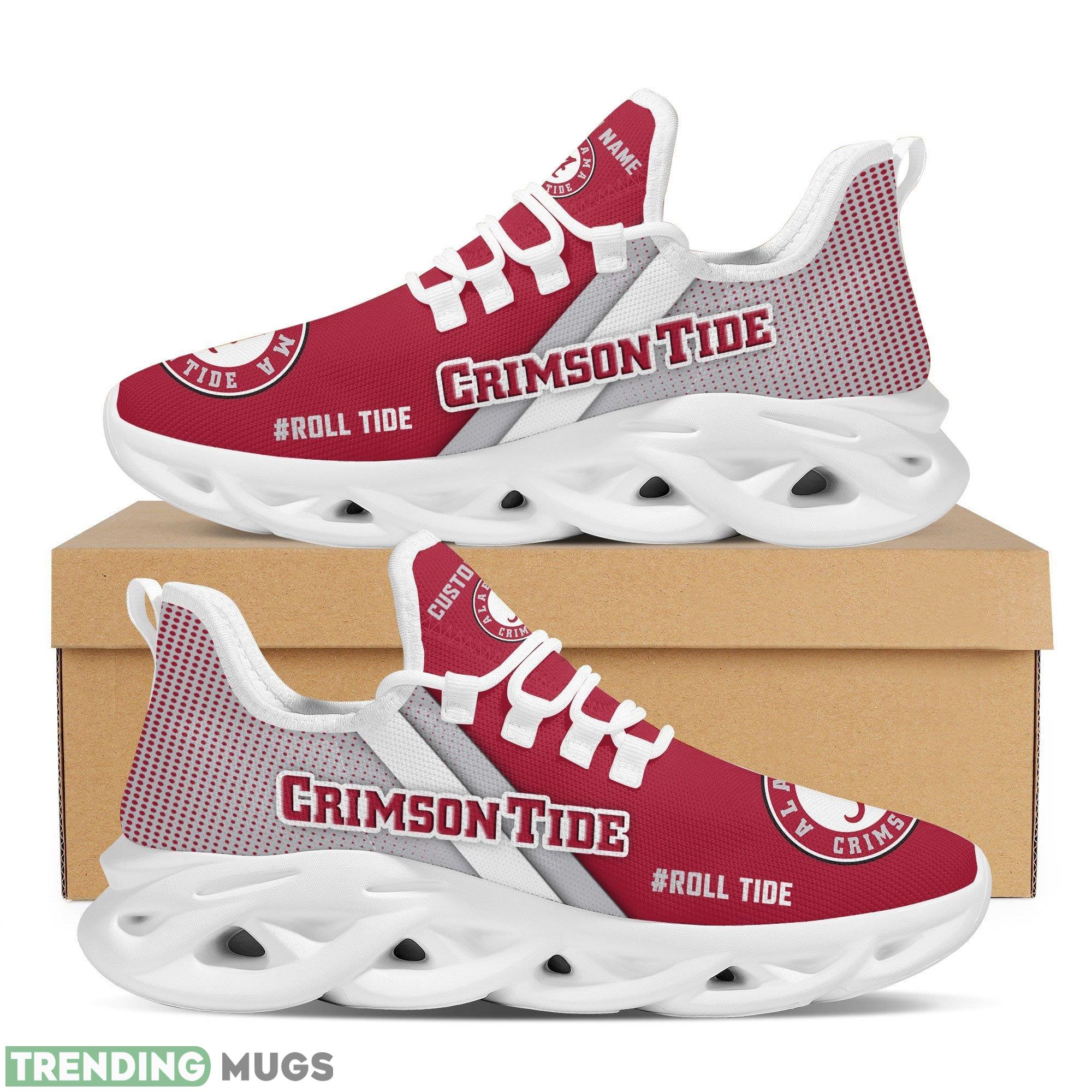 Alabama Crimson Tide Logo Custom Name Running Sneaker Max Soul Shoes In Red And Gray - Alabama Crimson Tide Logo Custom Name Pattern 3D Max Soul Sneaker Shoes In Red And Gray_1 Alabama Crimson Tide Logo Custom Name Running Sneaker Max Soul Shoes In Red And Gray - Alabama Crimson Tide Logo Custom Name Pattern 3D Max Soul Sneaker Shoes In Red And Gray_1