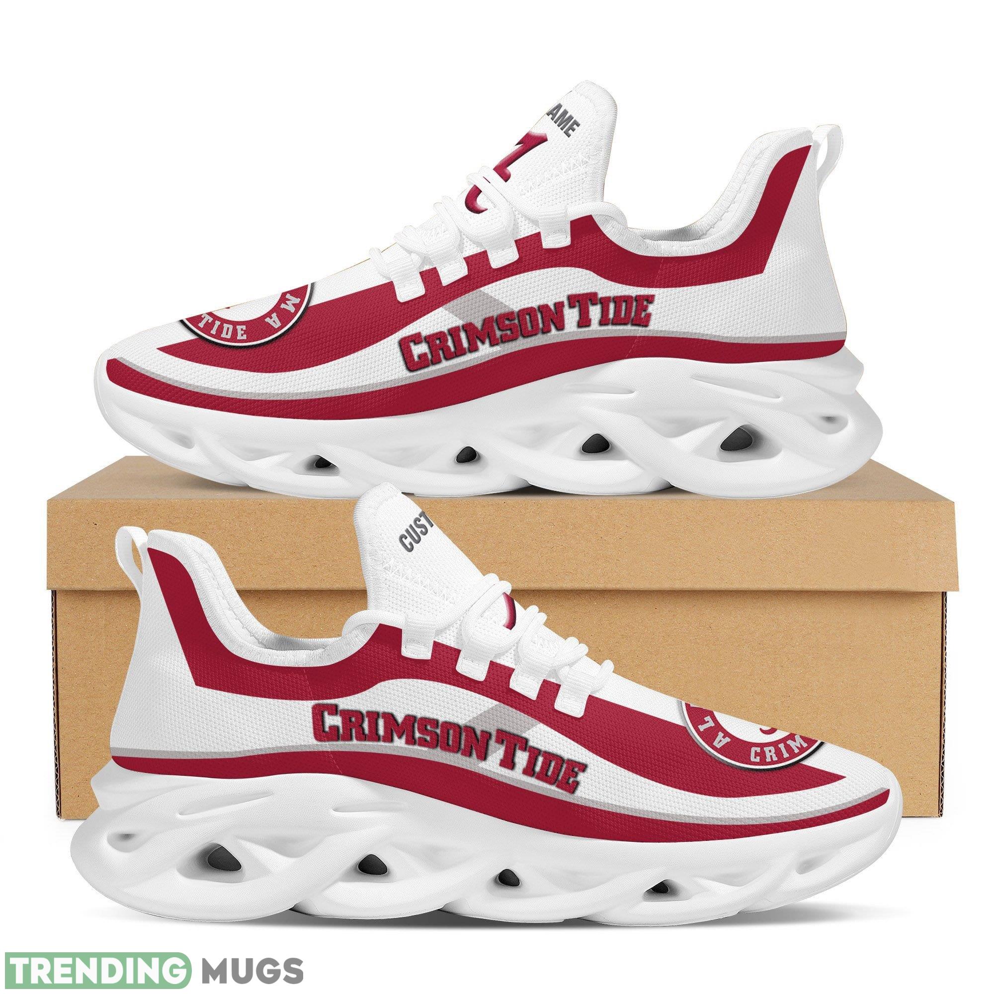 Alabama Crimson Tide Logo Custom Name Running Sneaker Max Soul Shoes In Red And White - Alabama Crimson Tide Logo Custom Name Pattern 3D Max Soul Sneaker Shoes In Red And White_1 Alabama Crimson Tide Logo Custom Name Running Sneaker Max Soul Shoes In Red And White - Alabama Crimson Tide Logo Custom Name Pattern 3D Max Soul Sneaker Shoes In Red And White_1