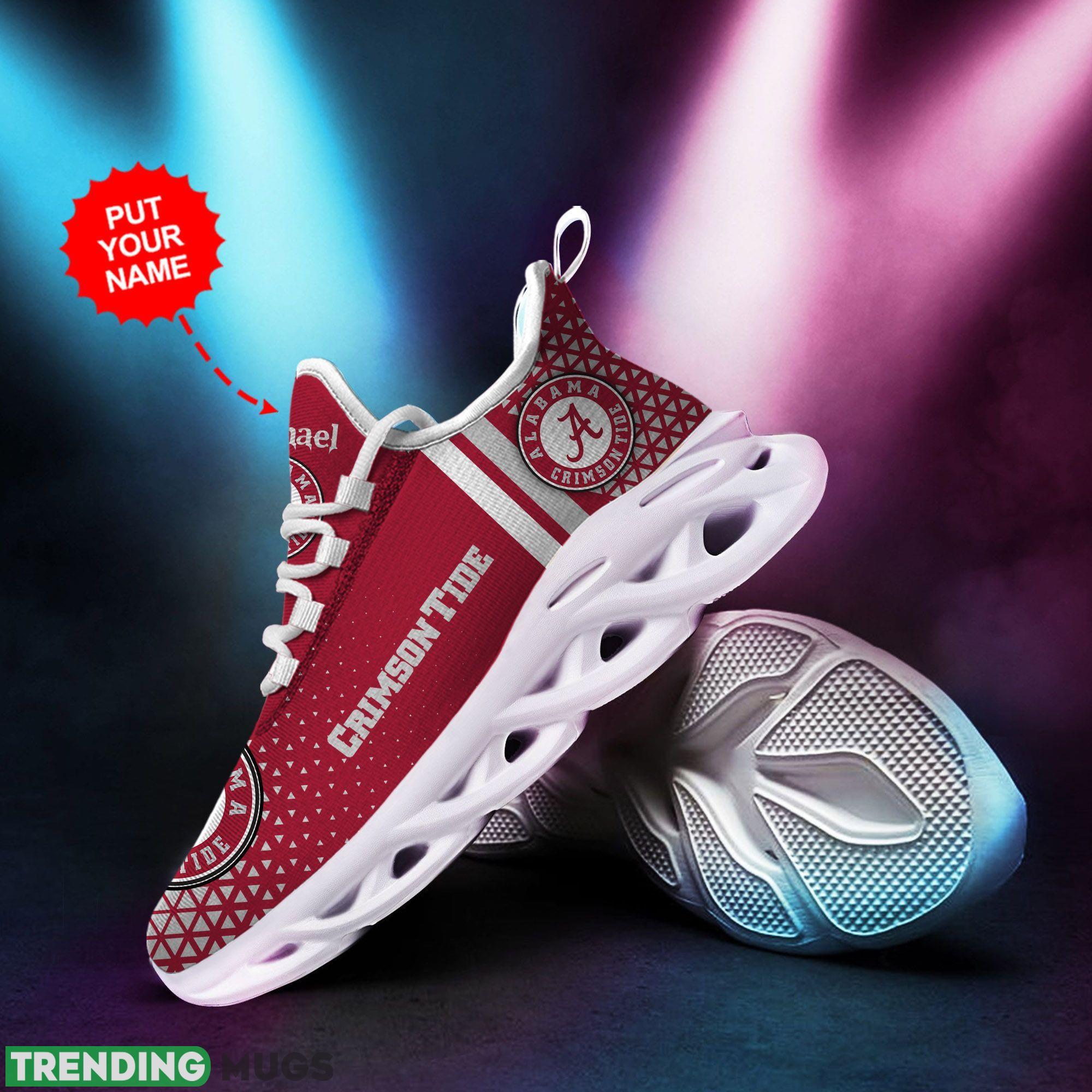 Alabama Crimson Tide Logo In Red Custom Name Max Soul Shoes Max Soul Alabama Crimson Tide Logo In Red Custom Name Max Soul Shoes Max Soul