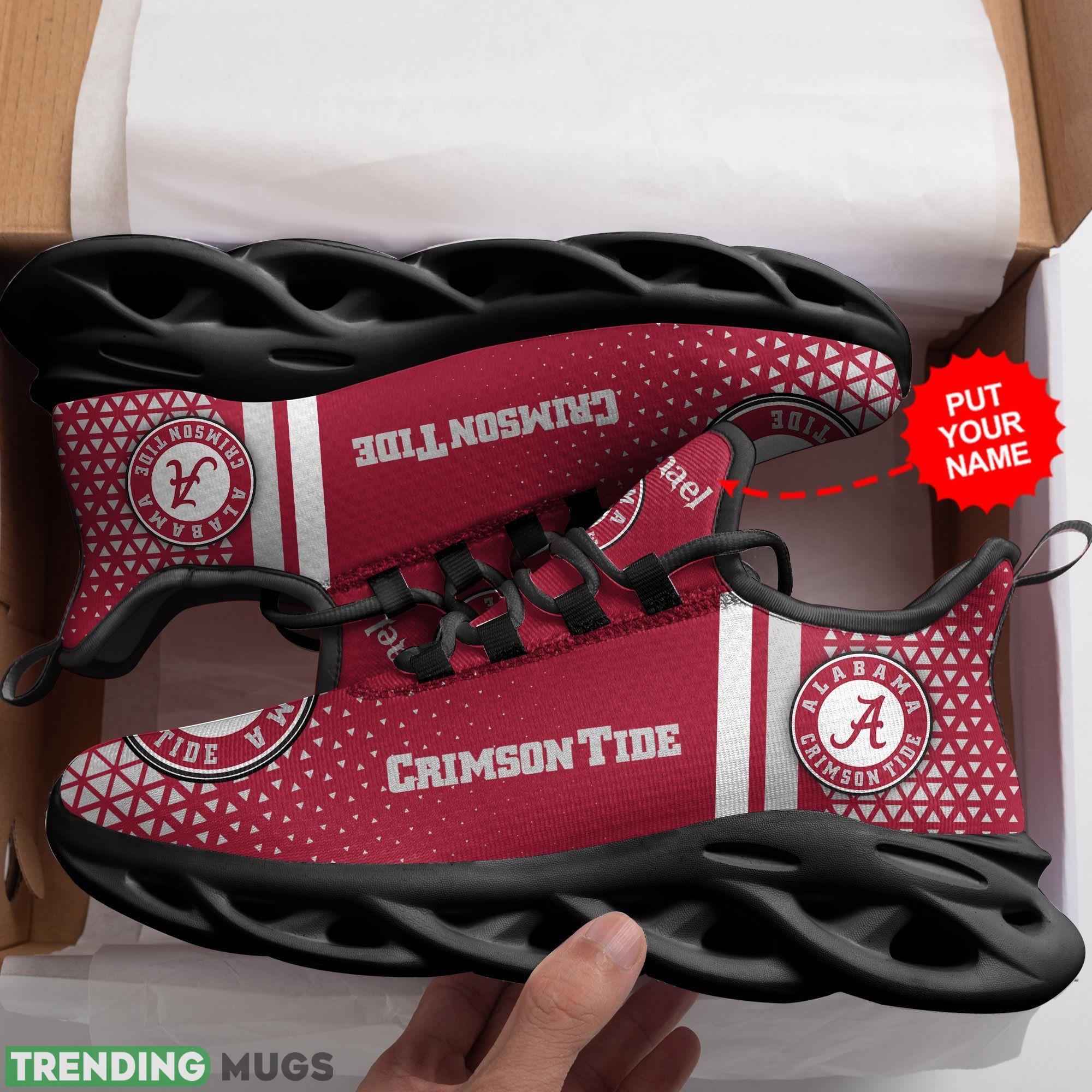 Alabama Crimson Tide Logo In Red Custom Name Max Soul Shoes Max Soul Alabama Crimson Tide Logo In Red Custom Name Max Soul Shoes Max Soul