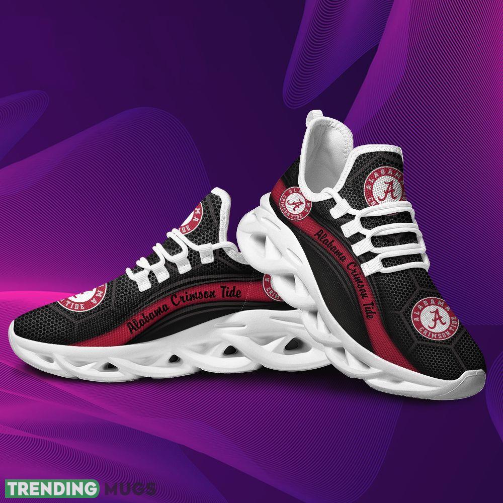 Alabama Crimson Tide Logo Running Sneaker Custom Name Max Soul Shoes In Black Max Soul Alabama Crimson Tide Logo Running Sneaker Custom Name Max Soul Shoes In Black Max Soul