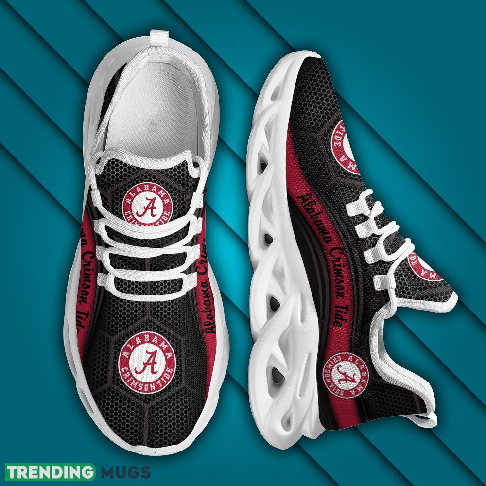Alabama Crimson Tide Logo Running Sneaker Custom Name Max Soul Shoes In Black Max Soul Alabama Crimson Tide Logo Running Sneaker Custom Name Max Soul Shoes In Black Max Soul
