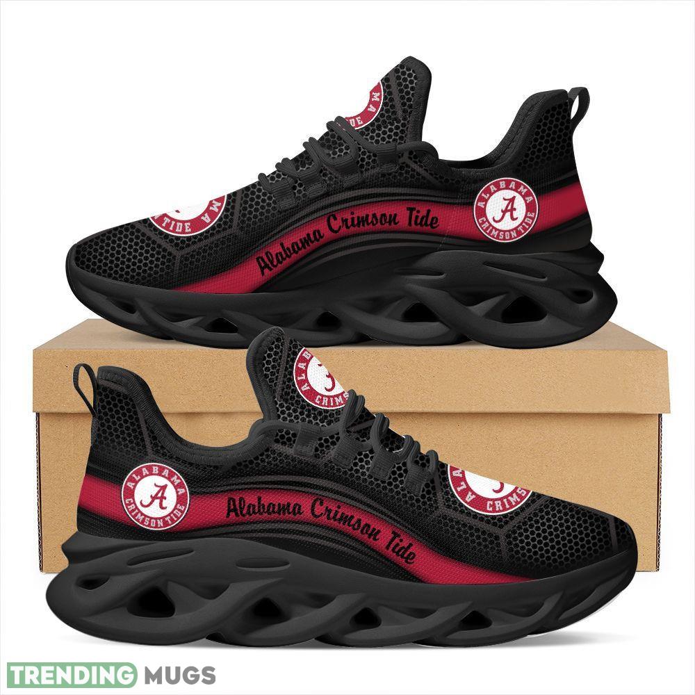 Alabama Crimson Tide Logo Running Sneaker Custom Name Max Soul Shoes In Black Max Soul Alabama Crimson Tide Logo Running Sneaker Custom Name Max Soul Shoes In Black Max Soul
