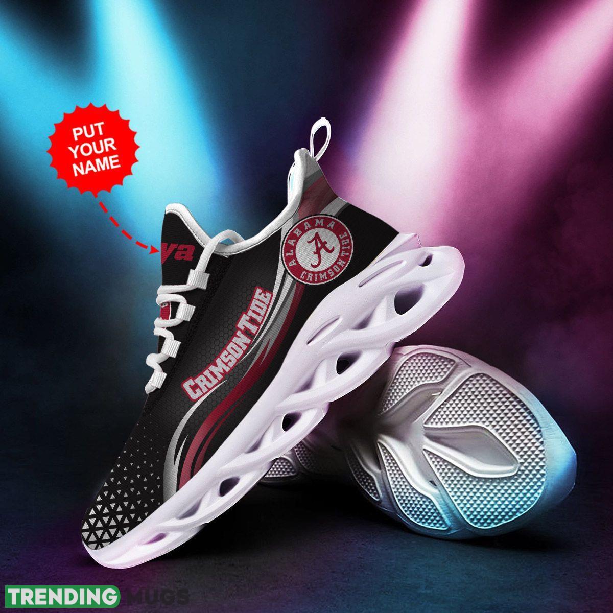 Alabama Crimson Tide Logo With Triangle Running Sneaker Custom Name Max Soul Shoes Max Soul Alabama Crimson Tide Logo With Triangle Running Sneaker Custom Name Max Soul Shoes Max Soul