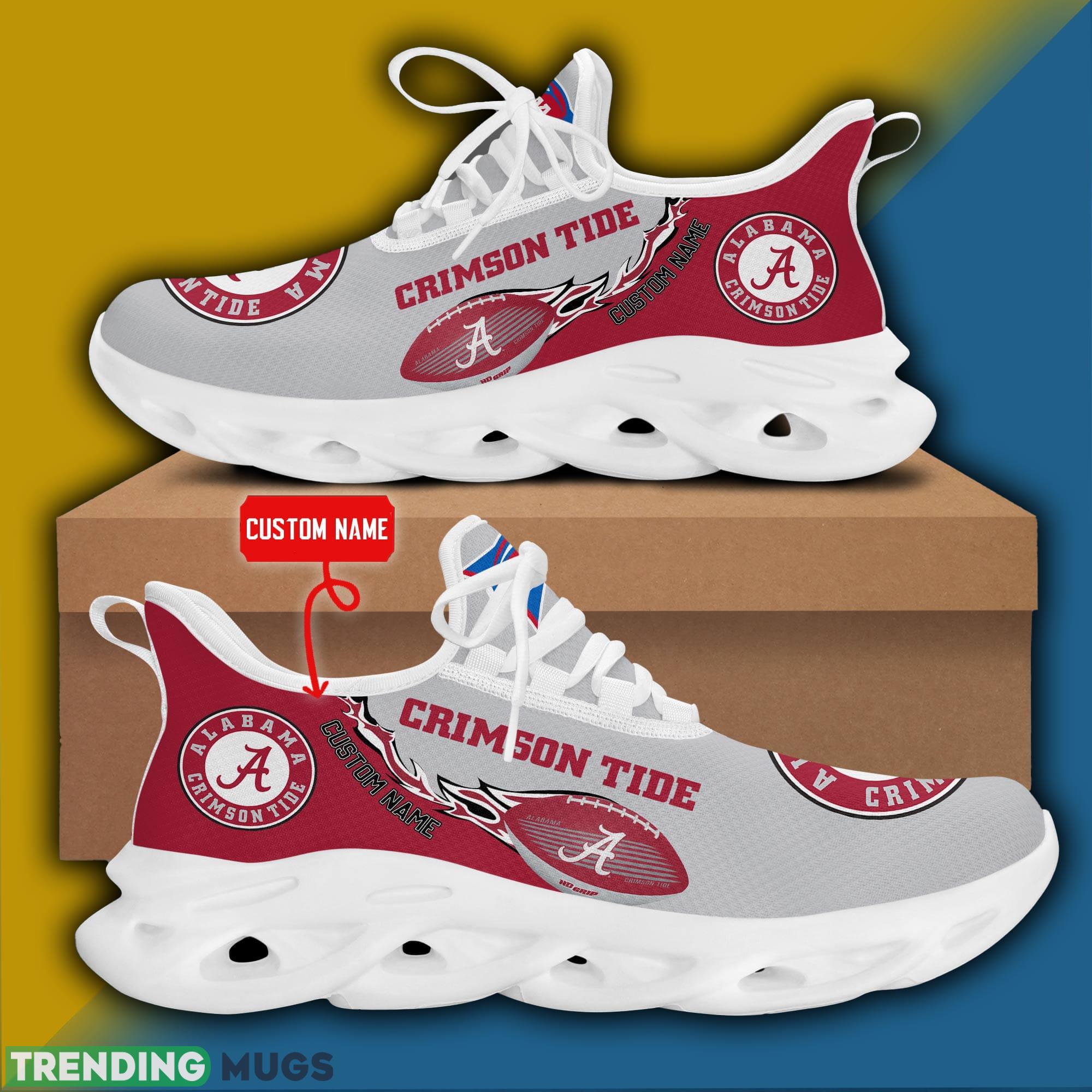 Alabama Crimson Tide NCCA Logo New Style Max Soul Shoes Custom Name Max Soul Alabama Crimson Tide NCCA Logo New Style Max Soul Shoes Custom Name Max Soul