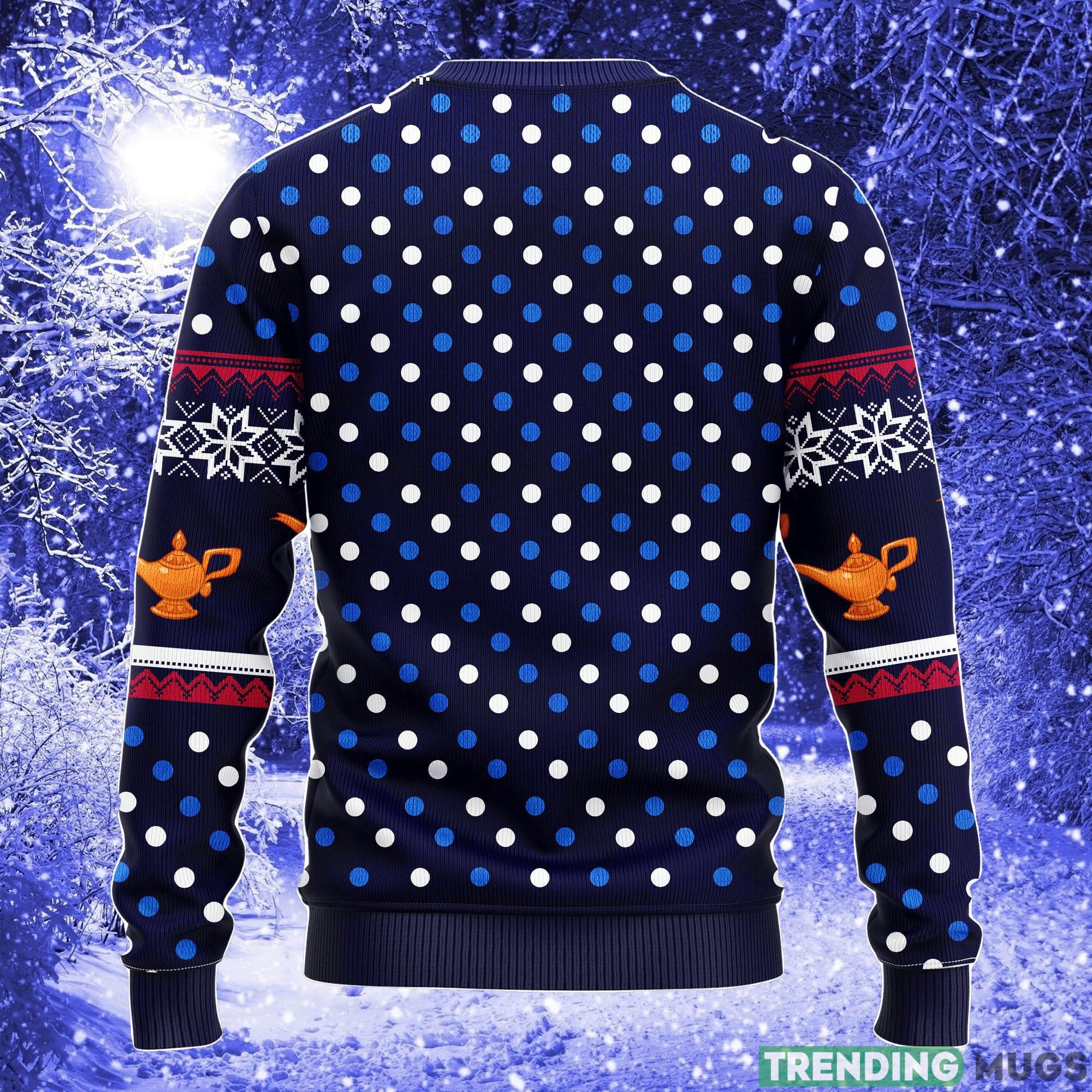 Aladdin And The Magic Lamp Thanksgiving Women Mens Ugly Christmas Sweater 3D Sweater Aladdin And The Magic Lamp Thanksgiving Women Mens Ugly Christmas Sweater 3D Sweater