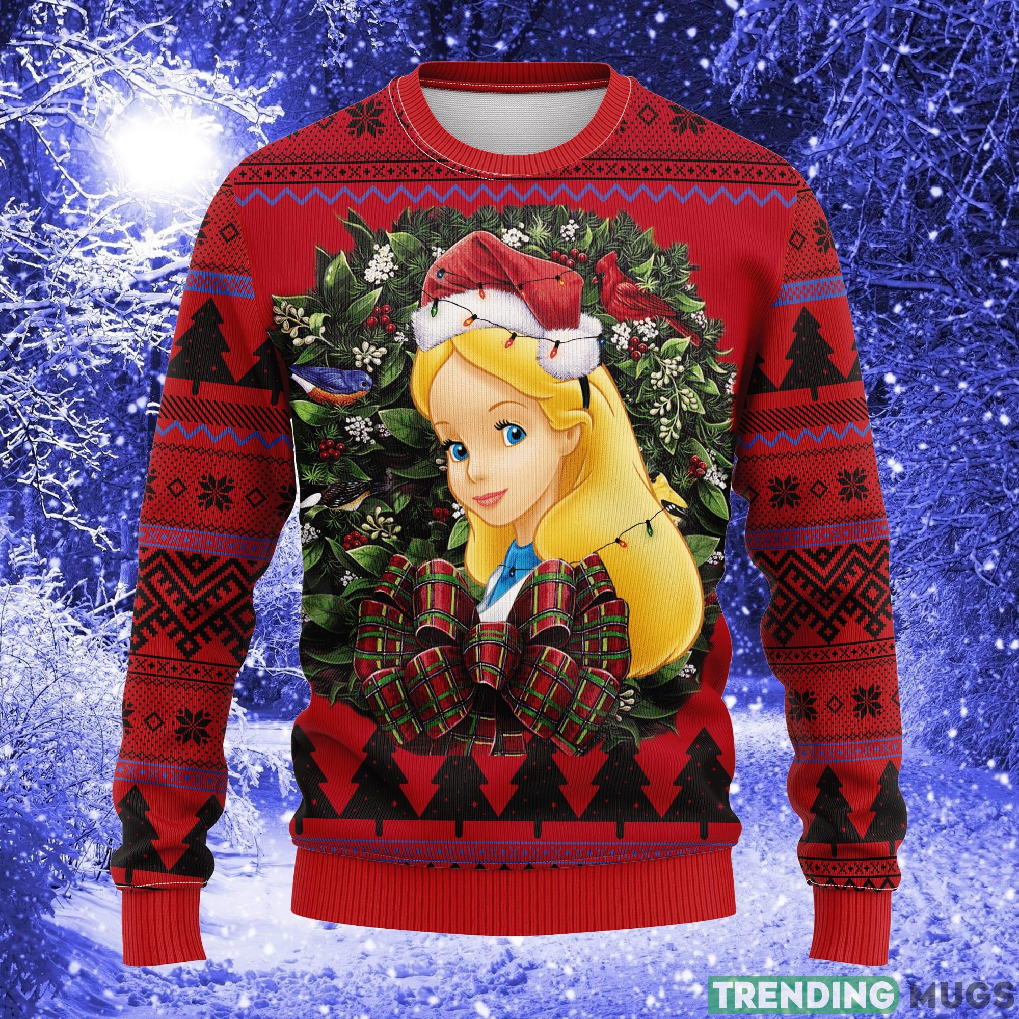 Alice In Wonderland Noel Mc Thanksgiving Women Mens Ugly Christmas Sweater - Alice In Wonderland Noel Mc Ugly Christmas Sweater Thanksgiving Gift_1 Alice In Wonderland Noel Mc Thanksgiving Women Mens Ugly Christmas Sweater - Alice In Wonderland Noel Mc Ugly Christmas Sweater Thanksgiving Gift_1