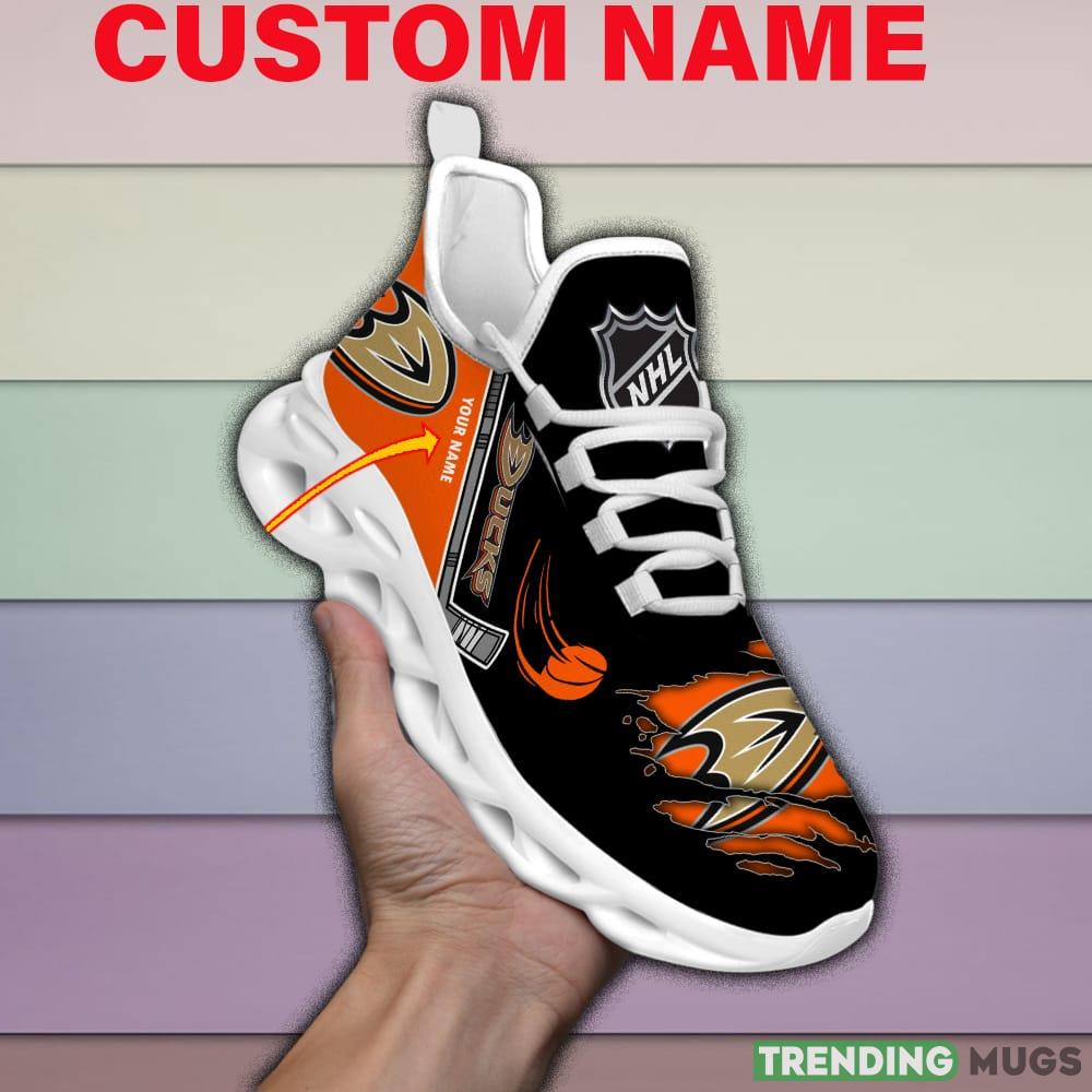 Anaheim Ducks NHL Max Soul Shoes Custom Name For Men And Women Running Sneakers Max Soul Anaheim Ducks NHL Max Soul Shoes Custom Name For Men And Women Running Sneakers Max Soul