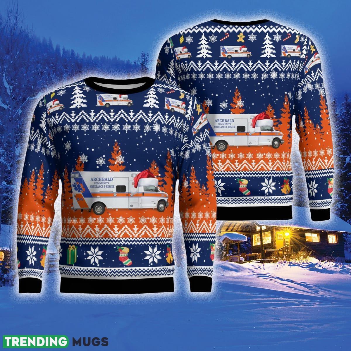 Archbald Pennsylvania Archbald Community Ambulance & Rescue Squad 3D Sweater For Men And Women Gift For Christmas - Archbald, Pennsylvania, Archbald Community Ambulance & Rescue Squad Ugly Sweater_1 Archbald Pennsylvania Archbald Community Ambulance & Rescue Squad 3D Sweater For Men And Women Gift For Christmas - Archbald, Pennsylvania, Archbald Community Ambulance & Rescue Squad Ugly Sweater_1