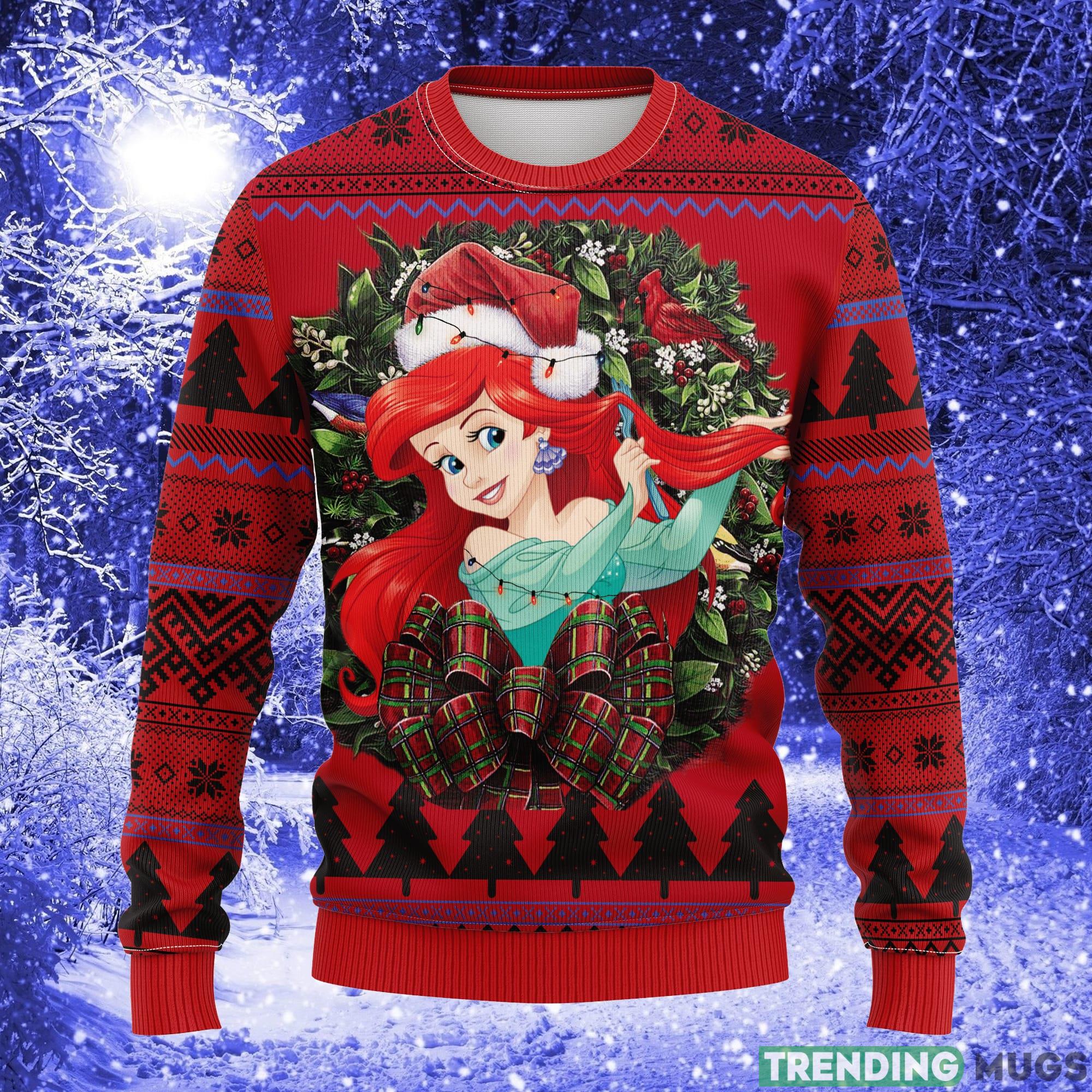Ariel The Little Mermaid Princess Noel Mc Thanksgiving Women Mens Ugly Christmas Sweater - Ariel The Little Mermaid Princess Noel Mc Ugly Christmas Sweater Thanksgiving Gift_1 Ariel The Little Mermaid Princess Noel Mc Thanksgiving Women Mens Ugly Christmas Sweater - Ariel The Little Mermaid Princess Noel Mc Ugly Christmas Sweater Thanksgiving Gift_1