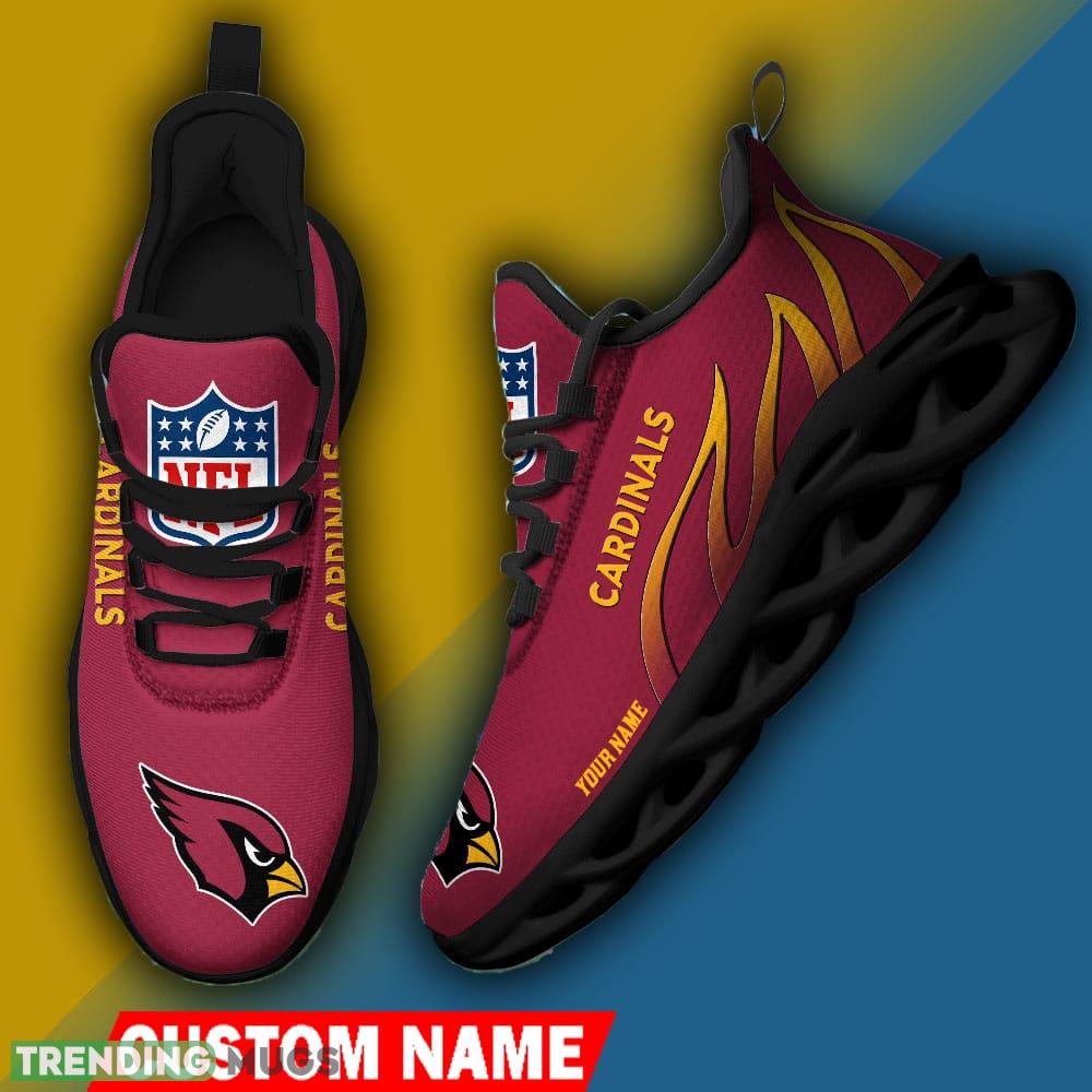 Arizona Cardinals Custom Name NFL Logo Flame Max Soul Shoes For Men Women - Arizona Cardinals Personalized NFL Logo Flame Max Soul Shoes_3 Arizona Cardinals Custom Name NFL Logo Flame Max Soul Shoes For Men Women - Arizona Cardinals Personalized NFL Logo Flame Max Soul Shoes_3