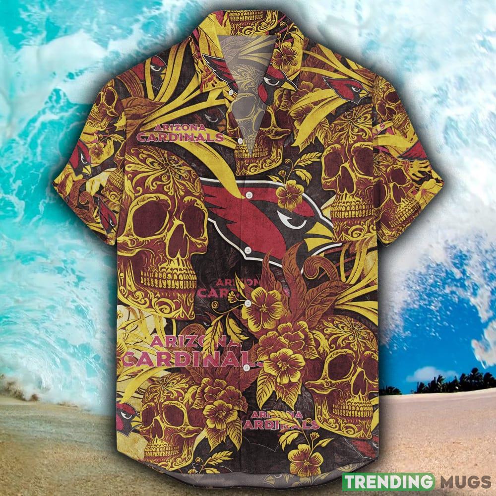 Arizona Cardinals Hawaiian Jungle Skull NFL Beach Summer Men And Women For Fans Gift - Arizona Cardinals Hawaiian Jungle Skull NFL_1 Arizona Cardinals Hawaiian Jungle Skull NFL Beach Summer Men And Women For Fans Gift - Arizona Cardinals Hawaiian Jungle Skull NFL_1