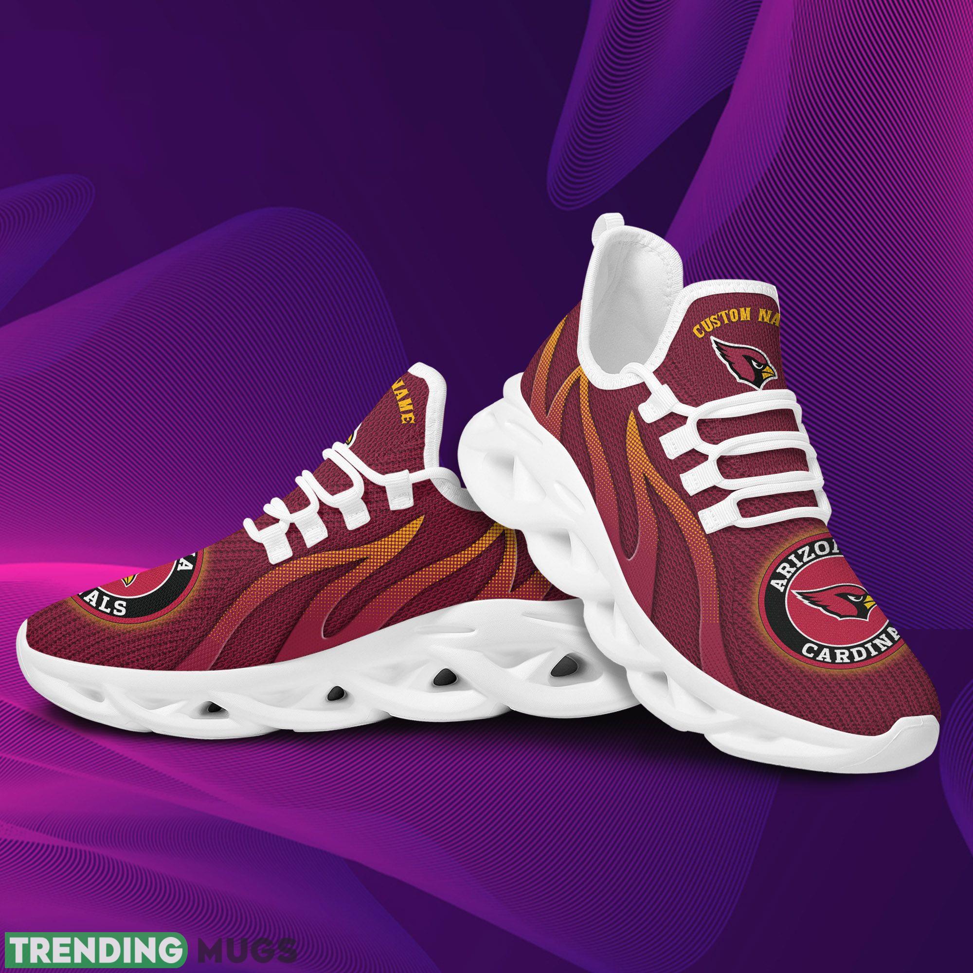Arizona Cardinals Logo Custom Name In Red Max Soul Shoes Max Soul Arizona Cardinals Logo Custom Name In Red Max Soul Shoes Max Soul