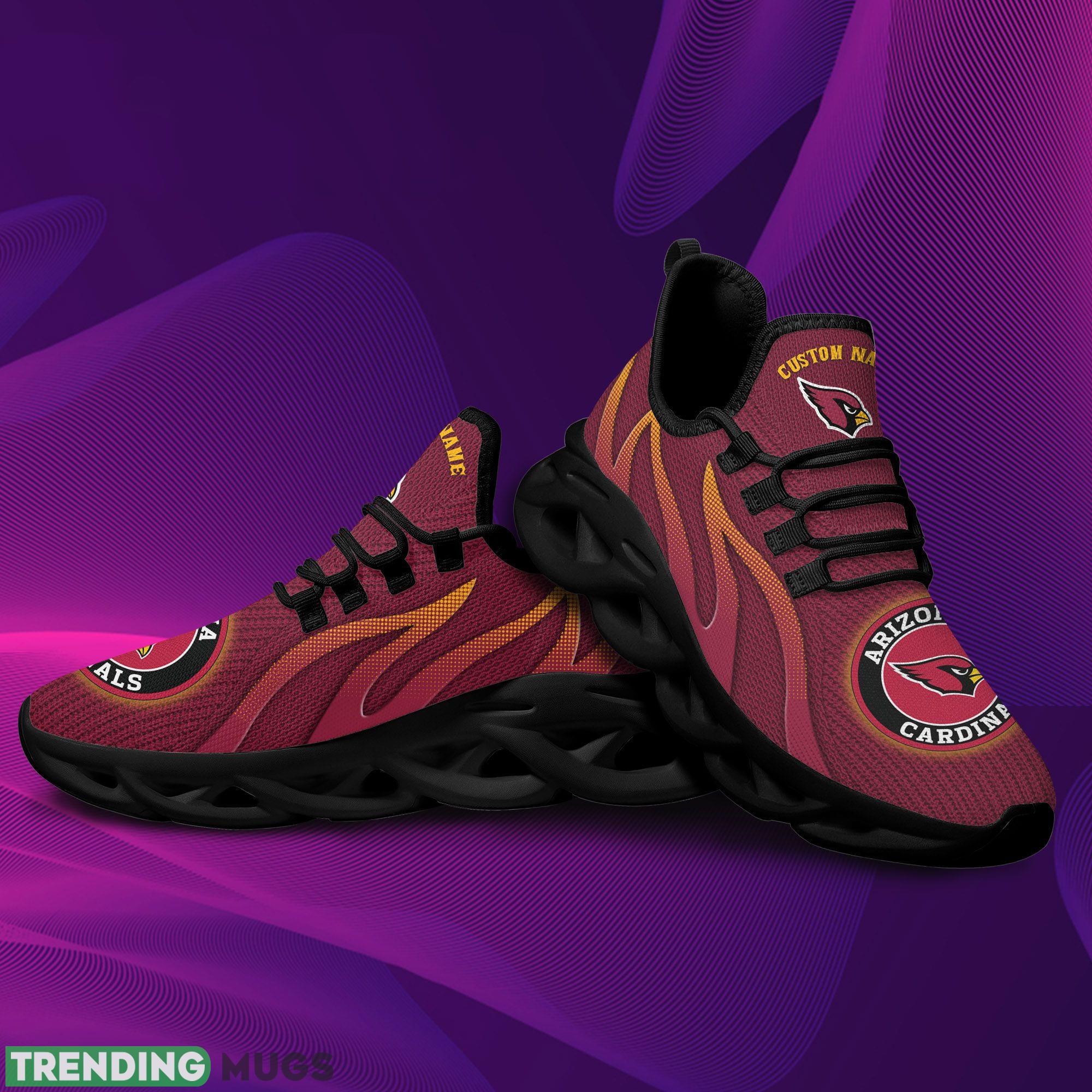 Arizona Cardinals Logo Custom Name In Red Max Soul Shoes Max Soul Arizona Cardinals Logo Custom Name In Red Max Soul Shoes Max Soul