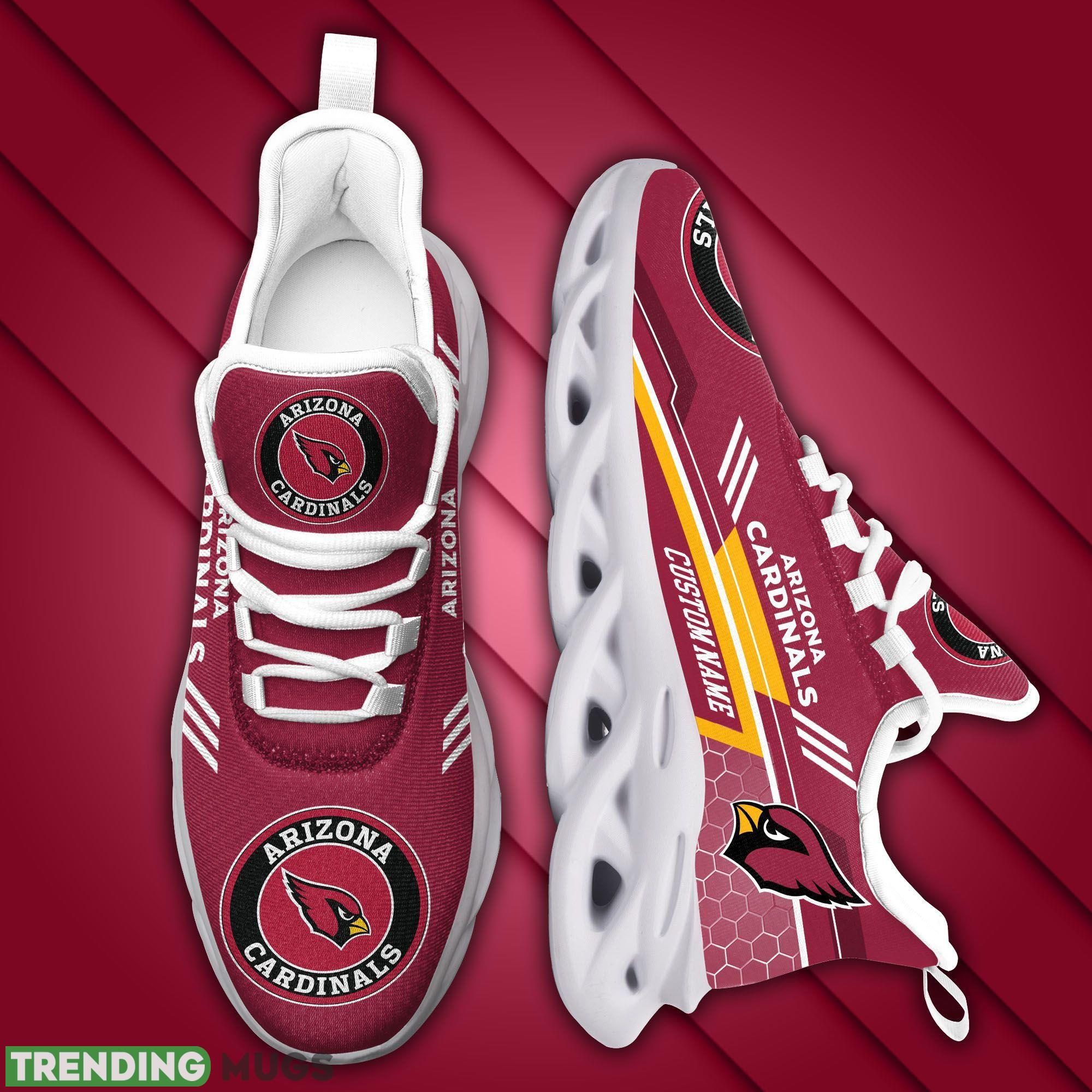 Arizona Cardinals Logo Running Sneaker Custom Name Max Soul Shoes In Red Max Soul Arizona Cardinals Logo Running Sneaker Custom Name Max Soul Shoes In Red Max Soul