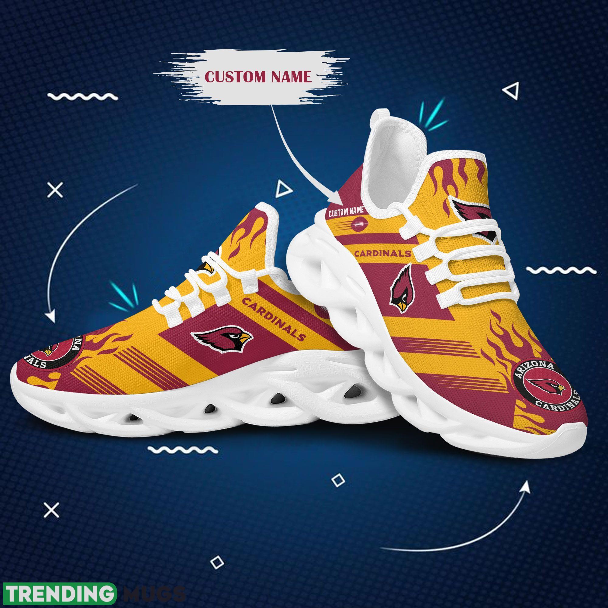 Arizona Cardinals Logo Stripe Running Sneaker Custom Name Max Soul Shoes Max Soul Arizona Cardinals Logo Stripe Running Sneaker Custom Name Max Soul Shoes Max Soul