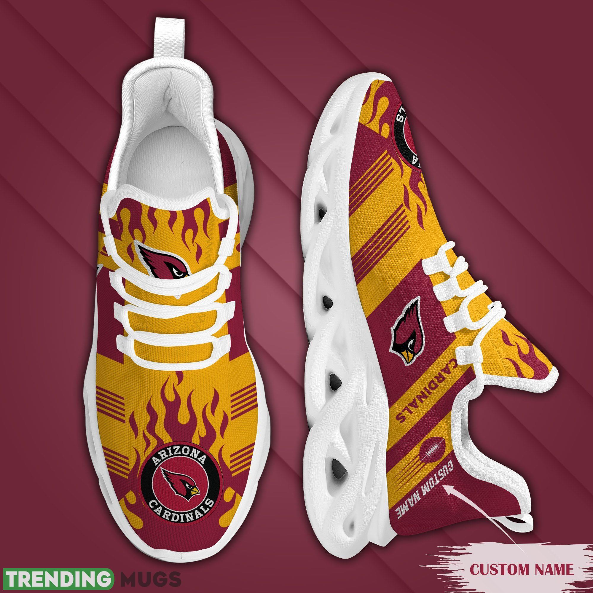 Arizona Cardinals Logo Stripe Running Sneaker Custom Name Max Soul Shoes Max Soul Arizona Cardinals Logo Stripe Running Sneaker Custom Name Max Soul Shoes Max Soul