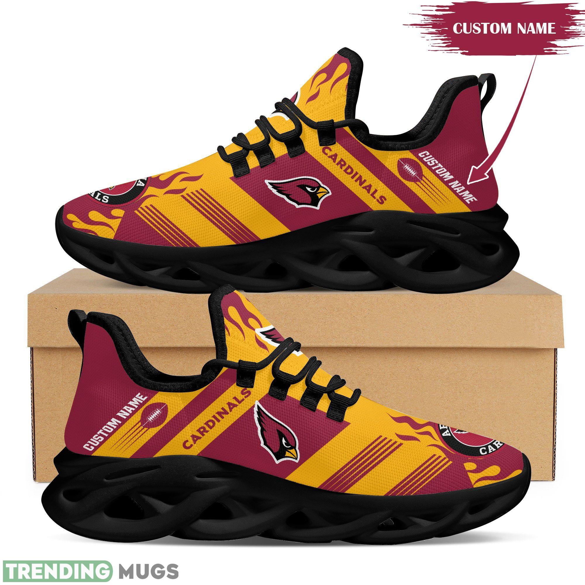 Arizona Cardinals Logo Stripe Running Sneaker Custom Name Max Soul Shoes Max Soul Arizona Cardinals Logo Stripe Running Sneaker Custom Name Max Soul Shoes Max Soul
