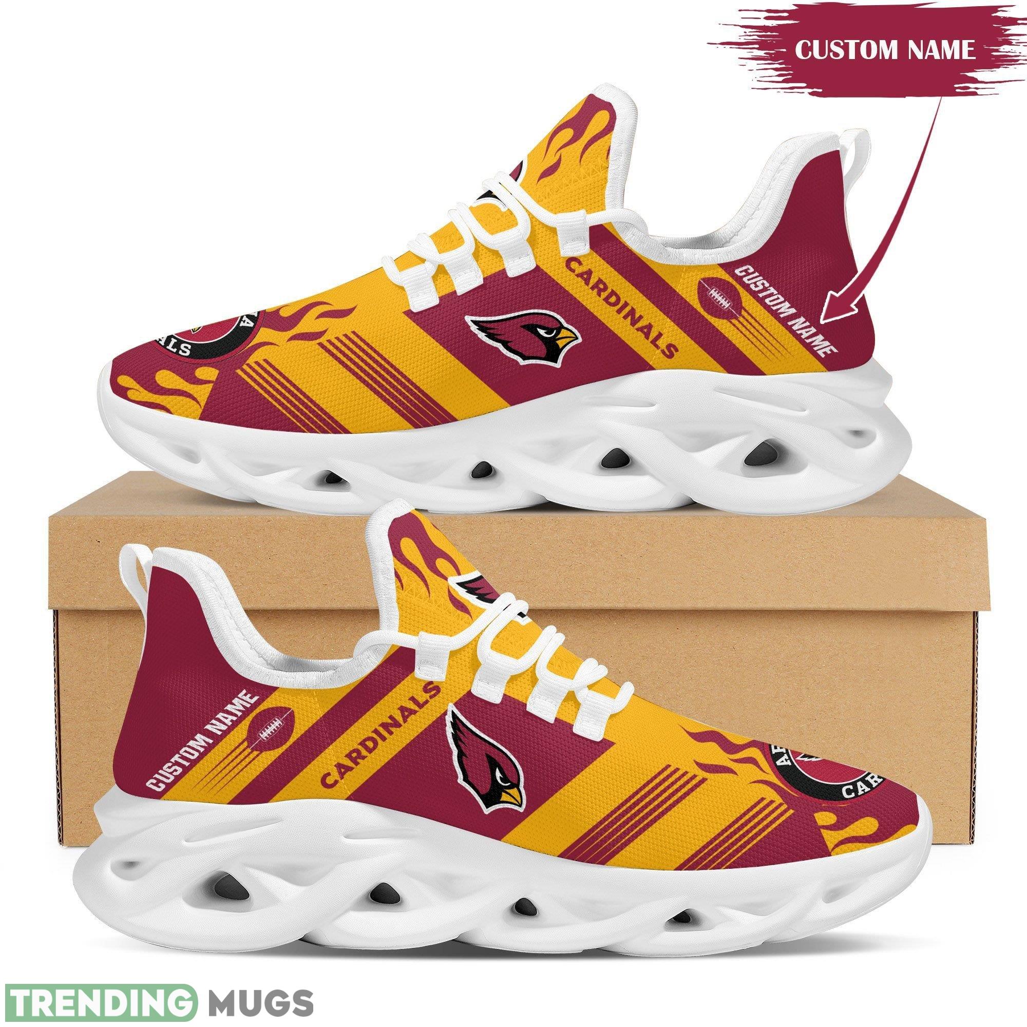 Arizona Cardinals Logo Stripe Running Sneaker Custom Name Max Soul Shoes - Arizona Cardinals Logo Stripe Pattern Custom Name 3D Max Soul Sneaker Shoes_1 Arizona Cardinals Logo Stripe Running Sneaker Custom Name Max Soul Shoes - Arizona Cardinals Logo Stripe Pattern Custom Name 3D Max Soul Sneaker Shoes_1