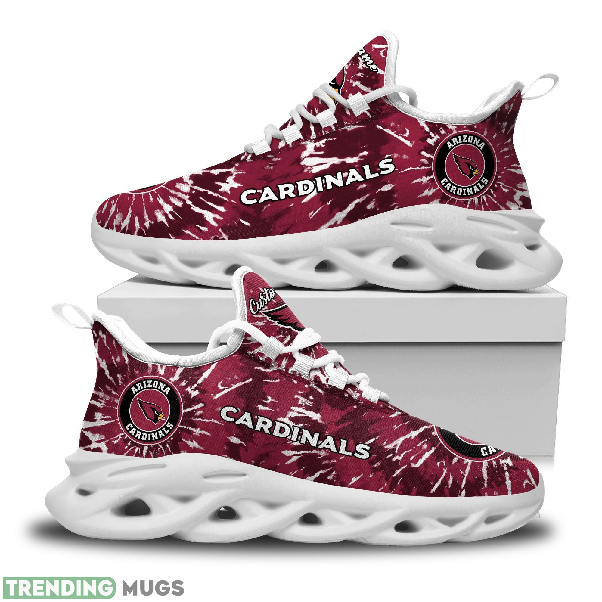 Arizona Cardinals Logo Tie Dye Running Sneaker Custom Name Max Soul Shoes Max Soul Arizona Cardinals Logo Tie Dye Running Sneaker Custom Name Max Soul Shoes Max Soul
