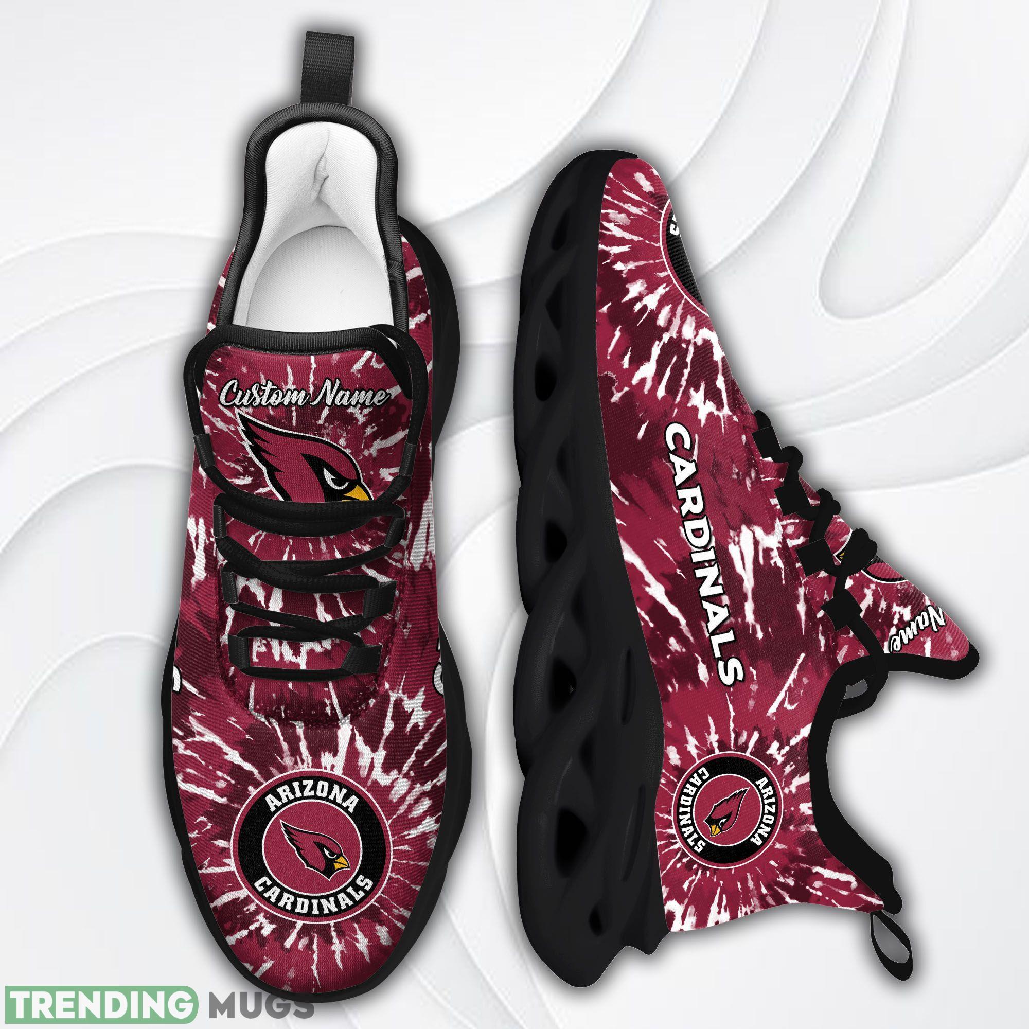 Arizona Cardinals Logo Tie Dye Running Sneaker Custom Name Max Soul Shoes Max Soul Arizona Cardinals Logo Tie Dye Running Sneaker Custom Name Max Soul Shoes Max Soul