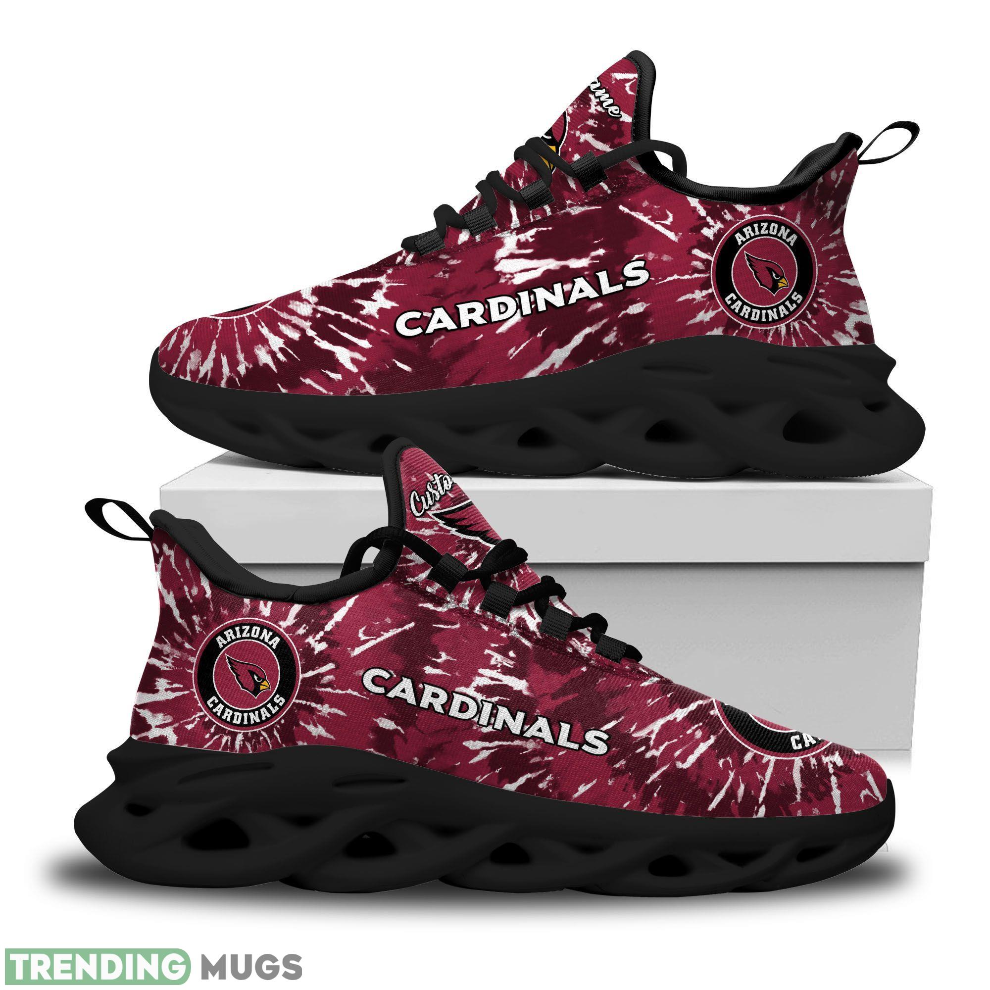 Arizona Cardinals Logo Tie Dye Running Sneaker Custom Name Max Soul Shoes Max Soul Arizona Cardinals Logo Tie Dye Running Sneaker Custom Name Max Soul Shoes Max Soul