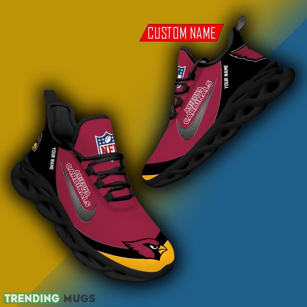 Arizona Cardinals NFL Football Teams Personalized Name Swoosh Max Soul Shoes Max Soul Arizona Cardinals NFL Football Teams Personalized Name Swoosh Max Soul Shoes Max Soul