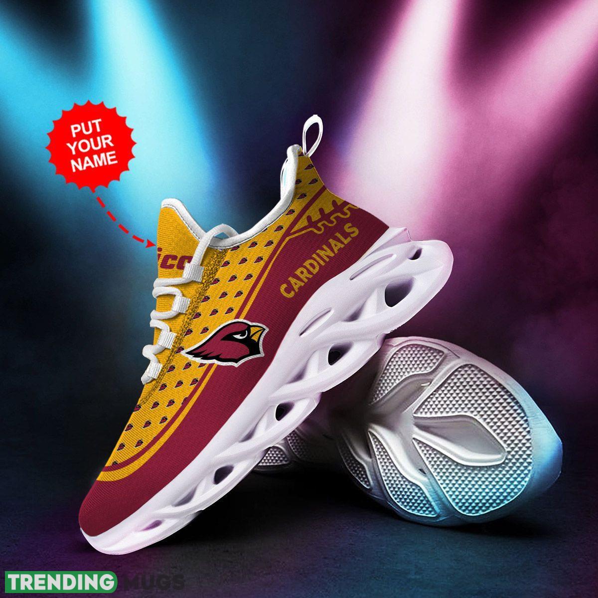 Arizona Cardinals Small Logo Running Sneaker Custom Name Max Soul Shoes Max Soul Arizona Cardinals Small Logo Running Sneaker Custom Name Max Soul Shoes Max Soul