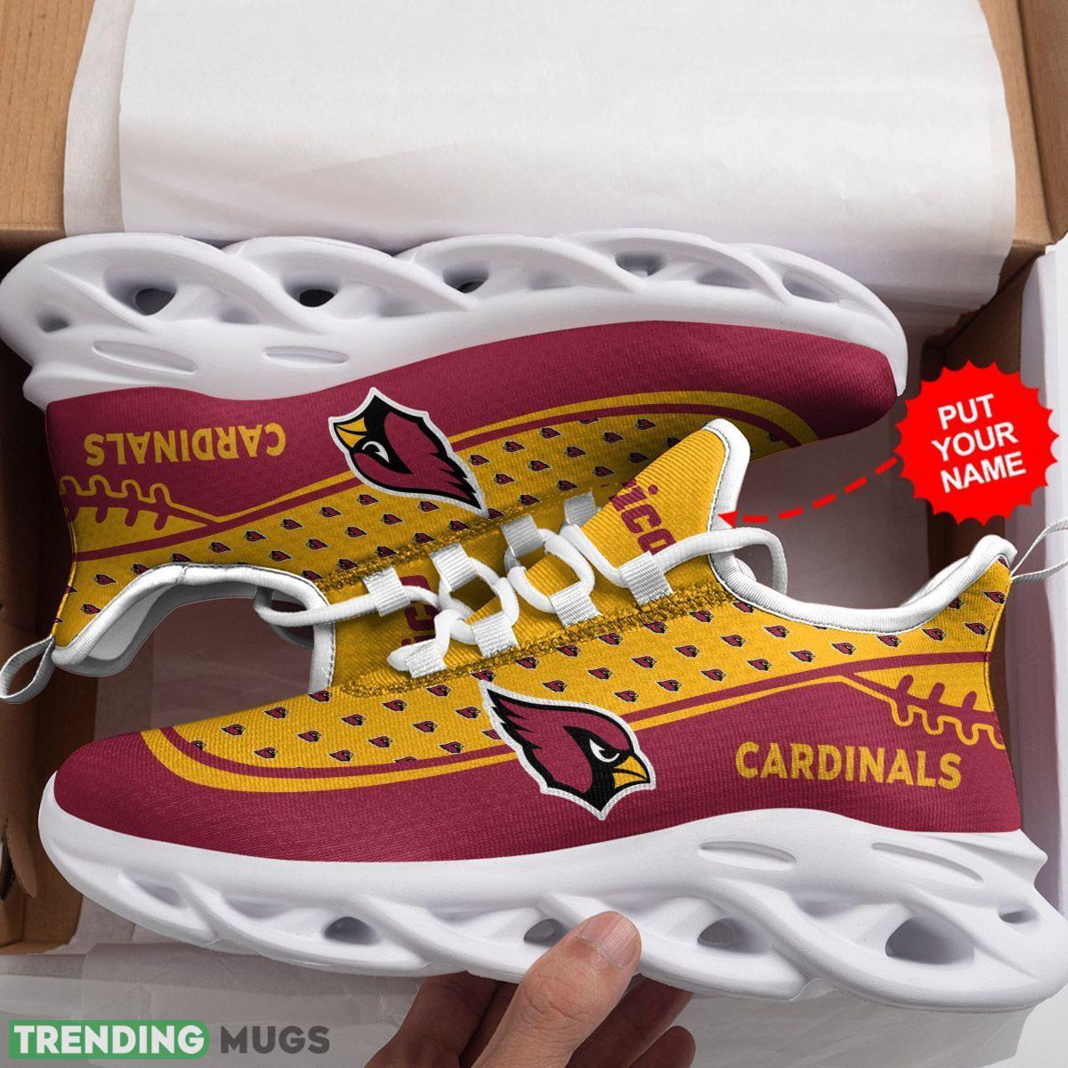 Arizona Cardinals Small Logo Running Sneaker Custom Name Max Soul Shoes Max Soul Arizona Cardinals Small Logo Running Sneaker Custom Name Max Soul Shoes Max Soul