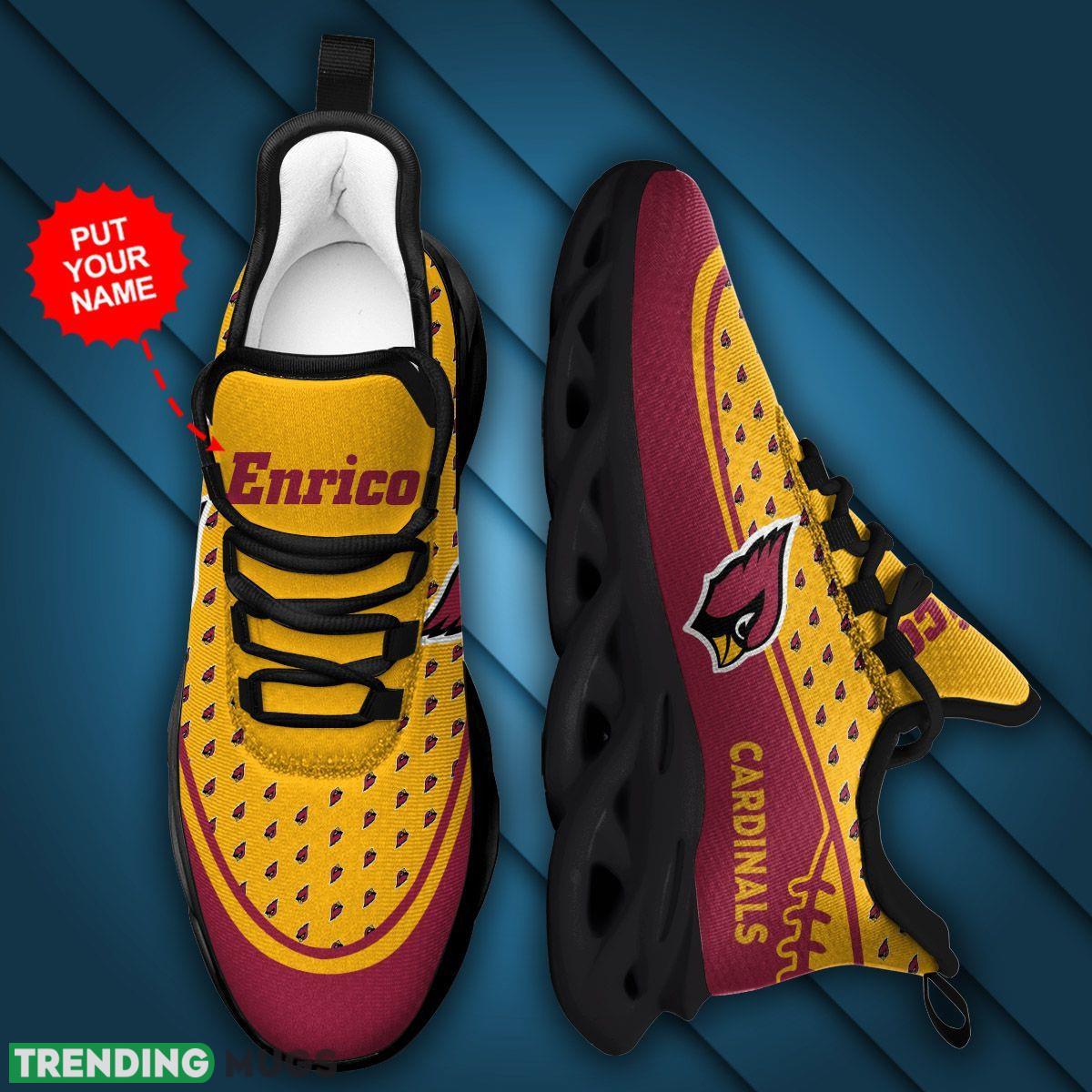 Arizona Cardinals Small Logo Running Sneaker Custom Name Max Soul Shoes Max Soul Arizona Cardinals Small Logo Running Sneaker Custom Name Max Soul Shoes Max Soul