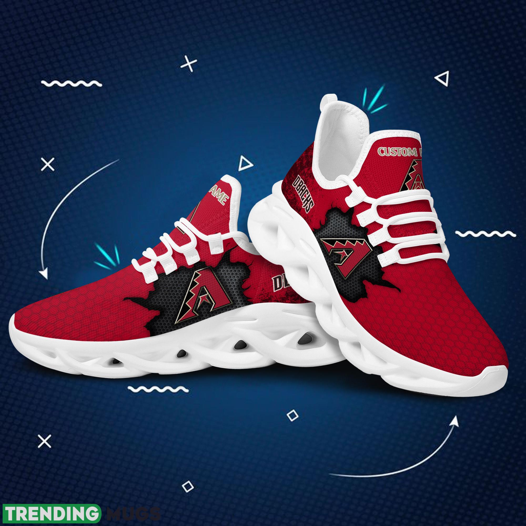 Arizona Diamondbacks Cracked Design Running Sneaker Custom Name Max Soul Shoes Max Soul Arizona Diamondbacks Cracked Design Running Sneaker Custom Name Max Soul Shoes Max Soul