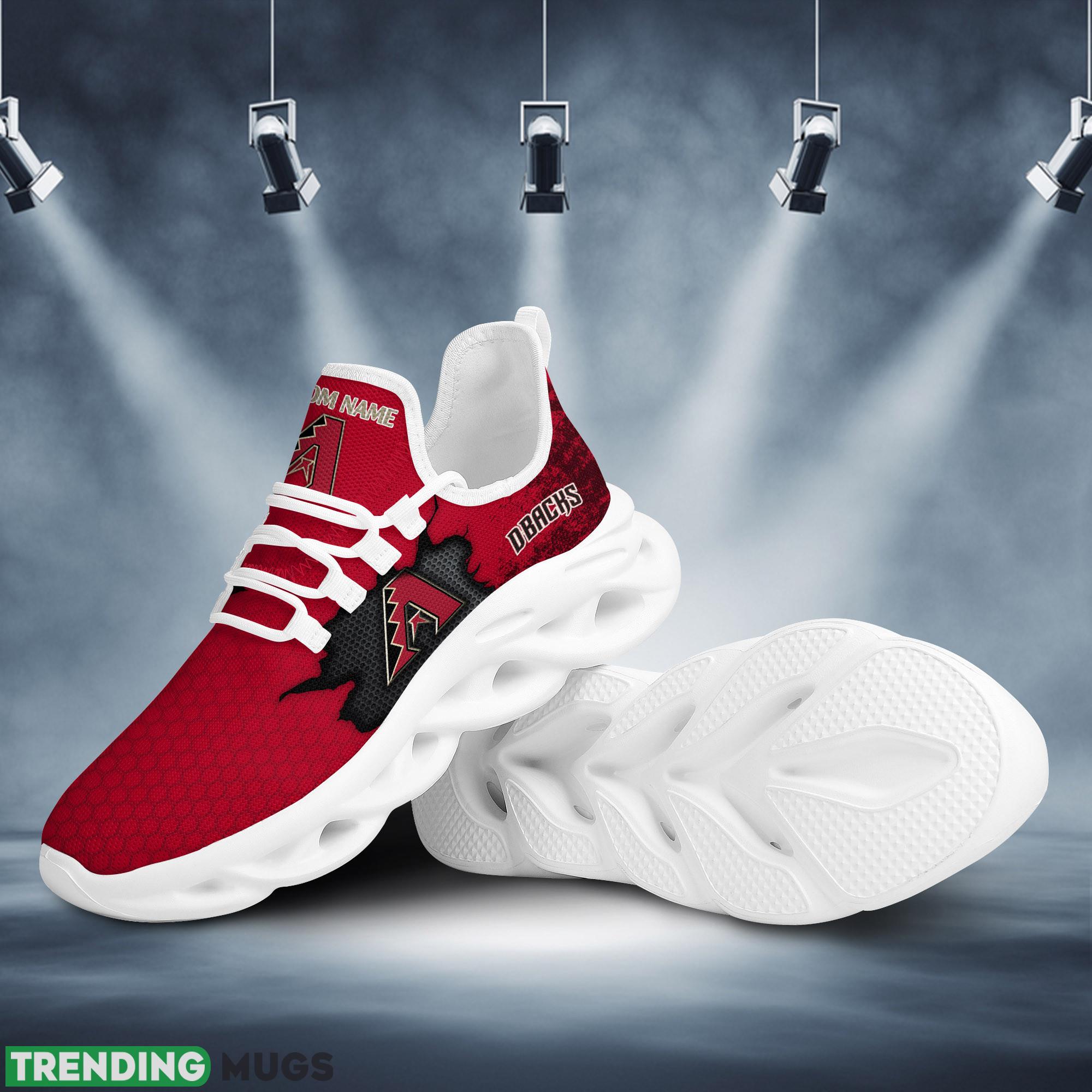 Arizona Diamondbacks Cracked Design Running Sneaker Custom Name Max Soul Shoes Max Soul Arizona Diamondbacks Cracked Design Running Sneaker Custom Name Max Soul Shoes Max Soul
