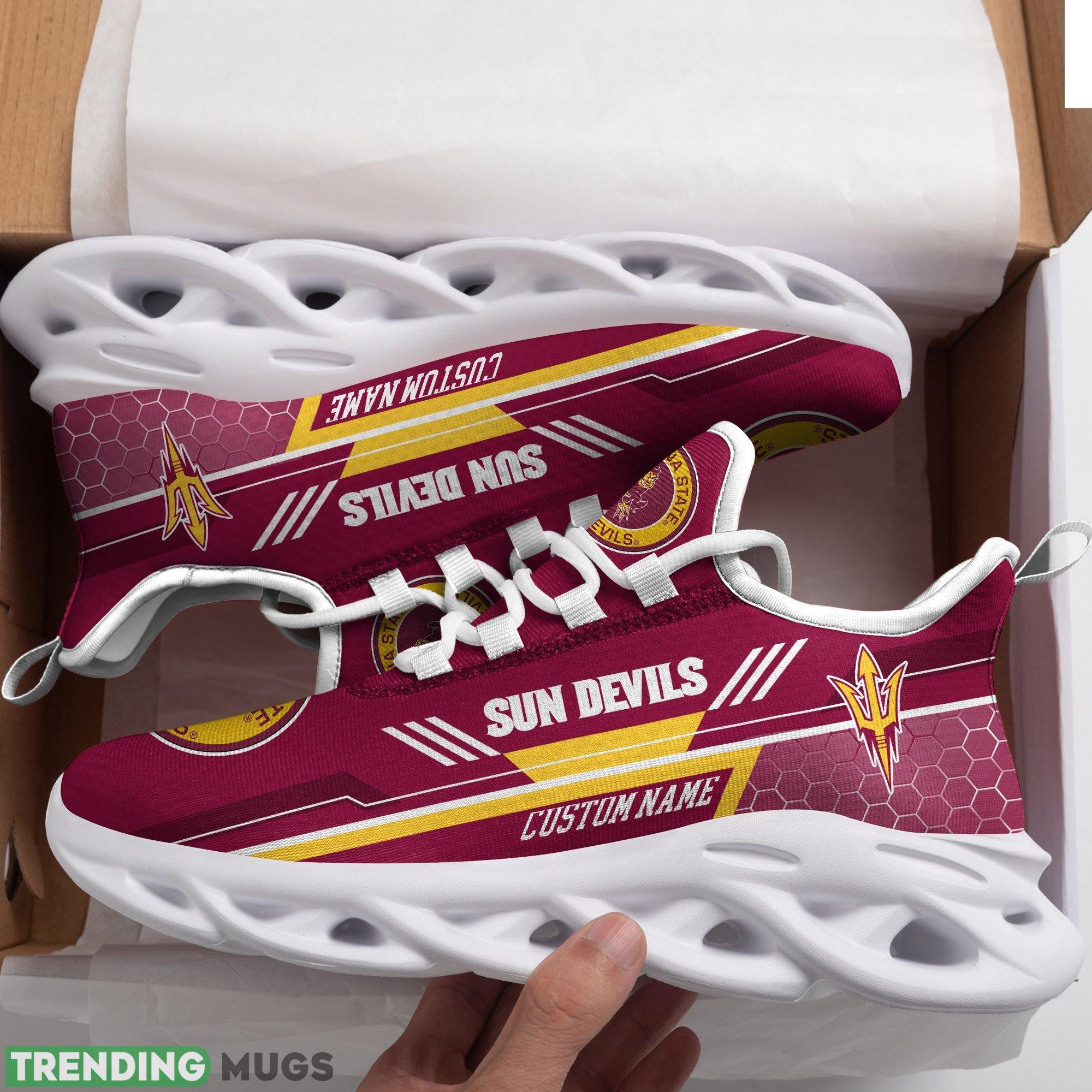 Arizona State Sun Devils Logo Custom Name Running Sneaker Max Soul Shoes In Red - Arizona State Sun Devils Logo Custom Name Pattern 3D Max Soul Sneaker Shoes In Red_1 Arizona State Sun Devils Logo Custom Name Running Sneaker Max Soul Shoes In Red - Arizona State Sun Devils Logo Custom Name Pattern 3D Max Soul Sneaker Shoes In Red_1