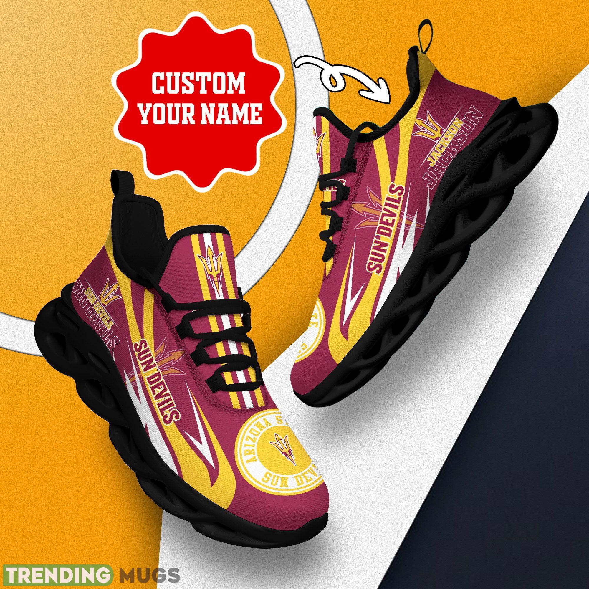 Arizona State Sun Devils Logo Line Running Sneaker Custom Name Max Soul Shoes Max Soul Arizona State Sun Devils Logo Line Running Sneaker Custom Name Max Soul Shoes Max Soul