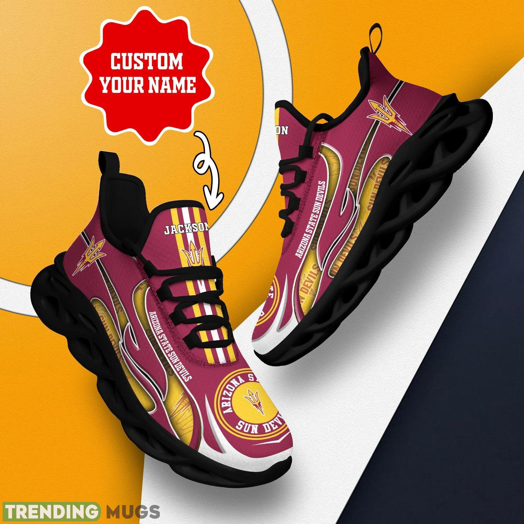 Arizona State Sun Devils Logo Unique Running Sneaker Custom Name Max Soul Shoes Max Soul Arizona State Sun Devils Logo Unique Running Sneaker Custom Name Max Soul Shoes Max Soul