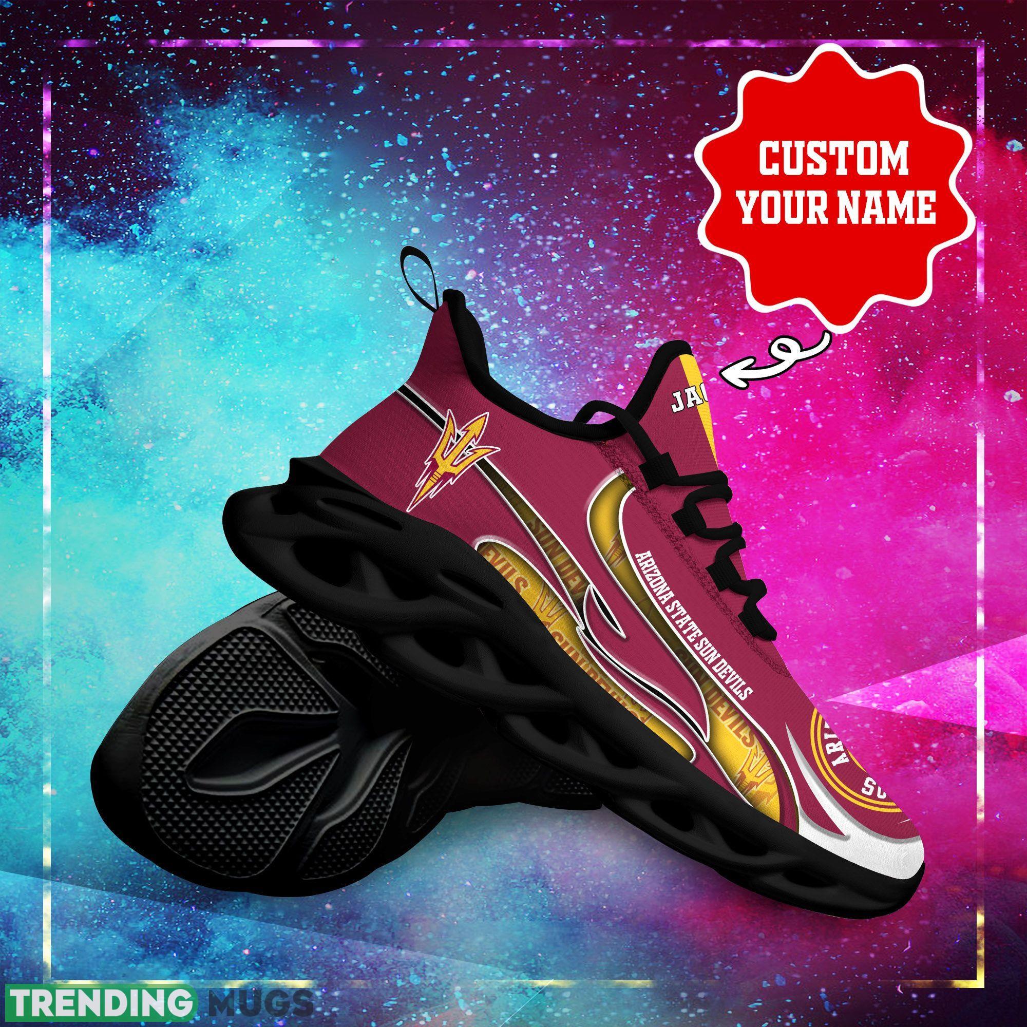 Arizona State Sun Devils Logo Unique Running Sneaker Custom Name Max Soul Shoes Max Soul Arizona State Sun Devils Logo Unique Running Sneaker Custom Name Max Soul Shoes Max Soul