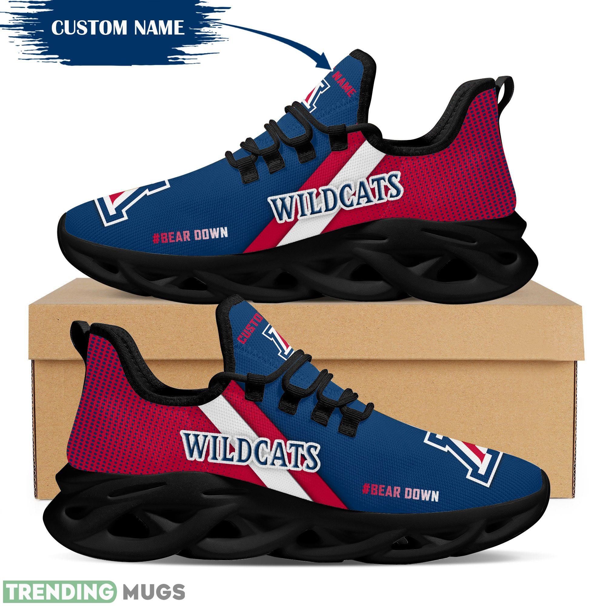 Arizona Wildcats Logo Custom Name Running Sneaker In Blue And Red Max Soul Shoes Max Soul Arizona Wildcats Logo Custom Name Running Sneaker In Blue And Red Max Soul Shoes Max Soul
