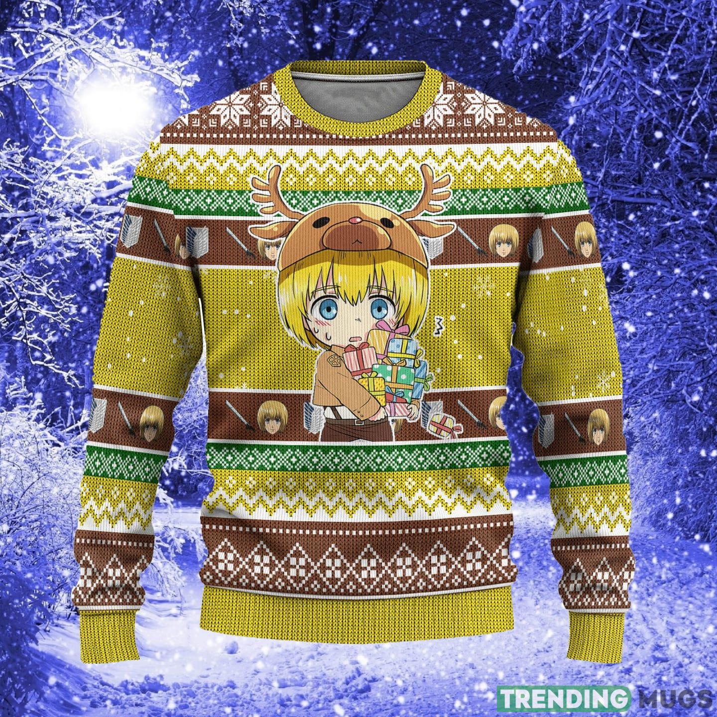 Armin Arlert Attack on Titan Anime Xmas Women Mens Ugly Christmas Sweater - Armin Arlert Attack on Titan Anime Ugly Christmas Sweater Xmas Gift_1 Armin Arlert Attack on Titan Anime Xmas Women Mens Ugly Christmas Sweater - Armin Arlert Attack on Titan Anime Ugly Christmas Sweater Xmas Gift_1