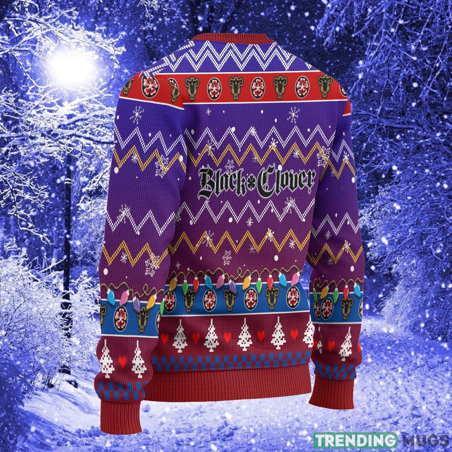 Asta Anime Black Clover Xmas Women Mens Ugly Christmas Sweater 3D Sweater Asta Anime Black Clover Xmas Women Mens Ugly Christmas Sweater 3D Sweater