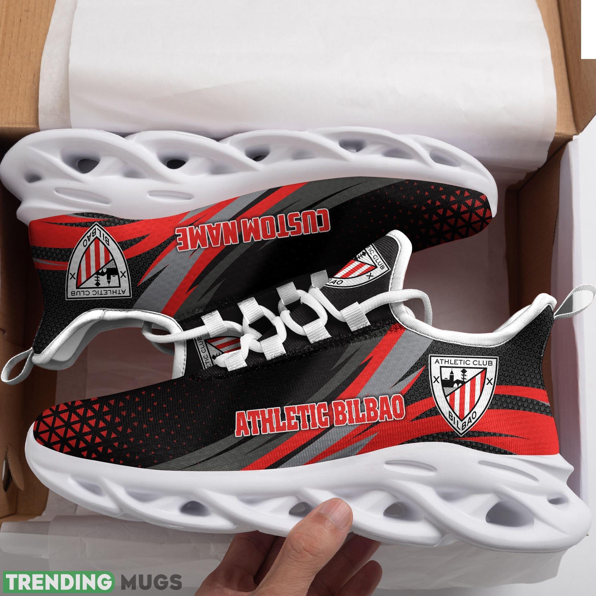 Athletic Bilbao Logo Custom Name Running Sneaker Max Soul Shoes In Black - Athletic Bilbao Logo Custom Name Pattern 3D Max Soul Sneaker Shoes In Black_1 Athletic Bilbao Logo Custom Name Running Sneaker Max Soul Shoes In Black - Athletic Bilbao Logo Custom Name Pattern 3D Max Soul Sneaker Shoes In Black_1