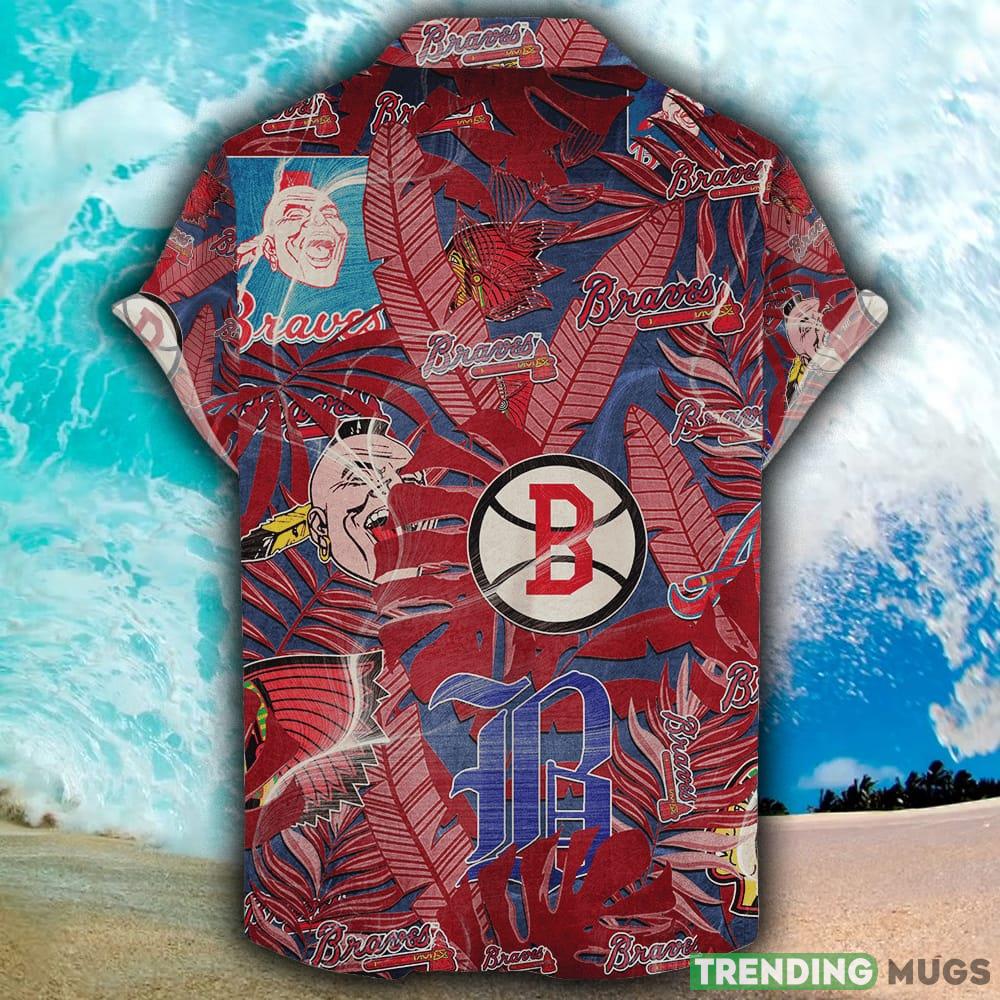 Atlanta braves Hawaiian Retro Logo MLB Summer Beach Men And Women Gift For Fans Hawaiian Shirt Atlanta braves Hawaiian Retro Logo MLB Summer Beach Men And Women Gift For Fans Hawaiian Shirt