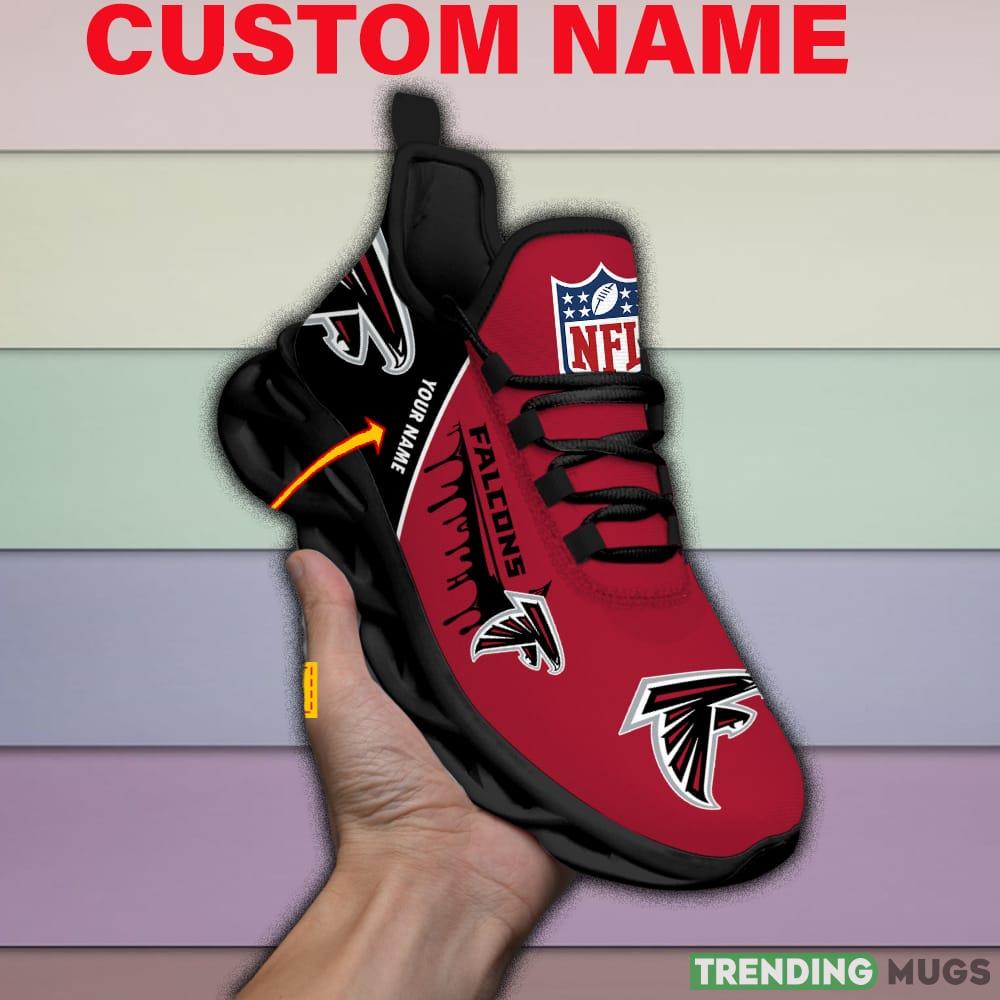 Atlanta Falcons Drip Logo NFL Max Soul Shoes Custom Name For Men And Women Running Sneakers Max Soul Atlanta Falcons Drip Logo NFL Max Soul Shoes Custom Name For Men And Women Running Sneakers Max Soul
