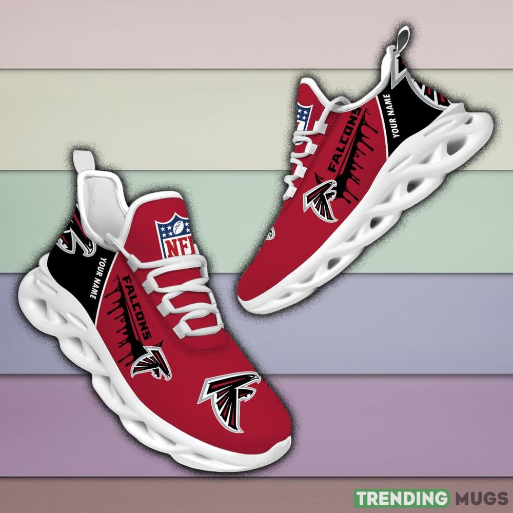 Atlanta Falcons Drip Logo NFL Max Soul Shoes Custom Name For Men And Women Running Sneakers Max Soul Atlanta Falcons Drip Logo NFL Max Soul Shoes Custom Name For Men And Women Running Sneakers Max Soul