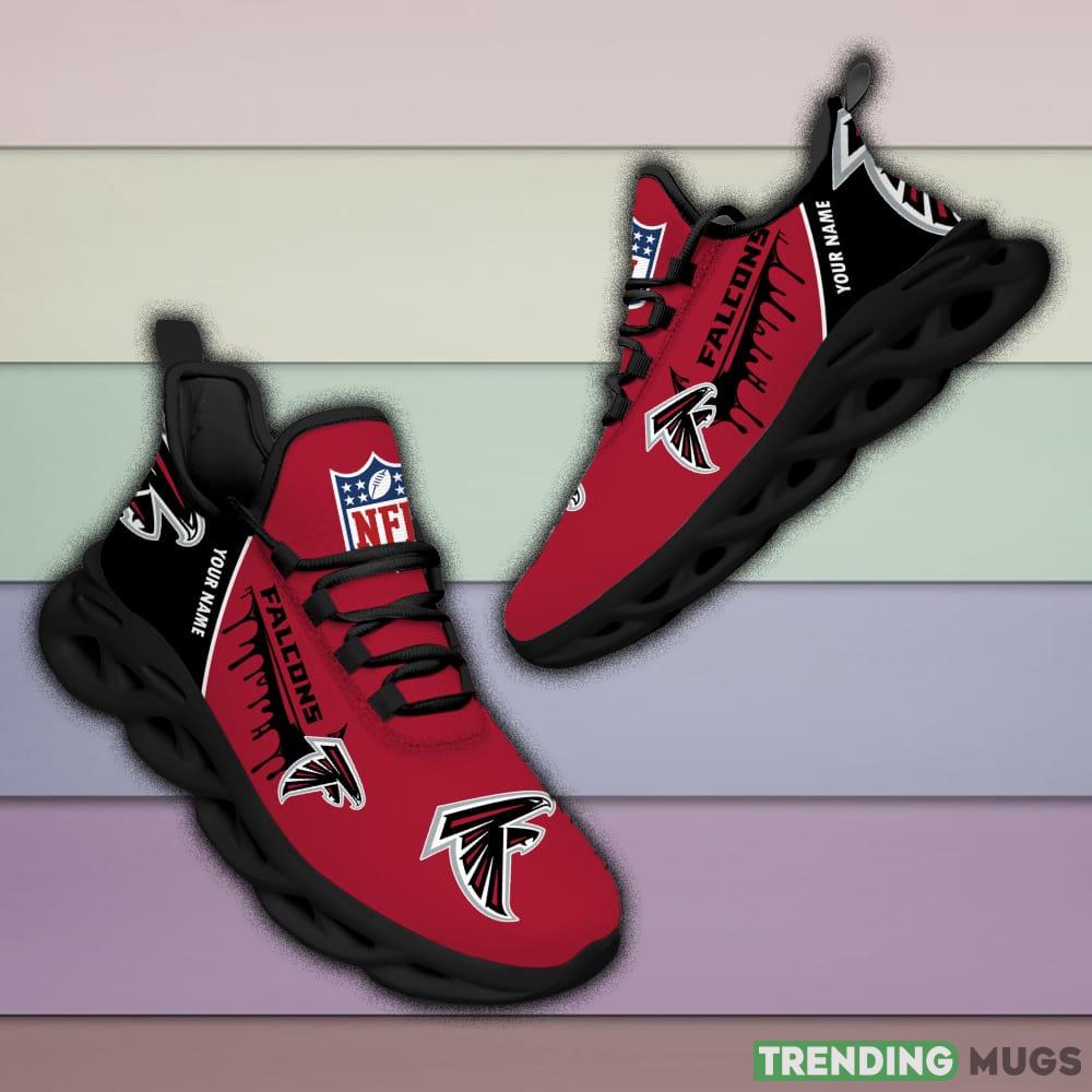 Atlanta Falcons Drip Logo NFL Max Soul Shoes Custom Name For Men And Women Running Sneakers Max Soul Atlanta Falcons Drip Logo NFL Max Soul Shoes Custom Name For Men And Women Running Sneakers Max Soul