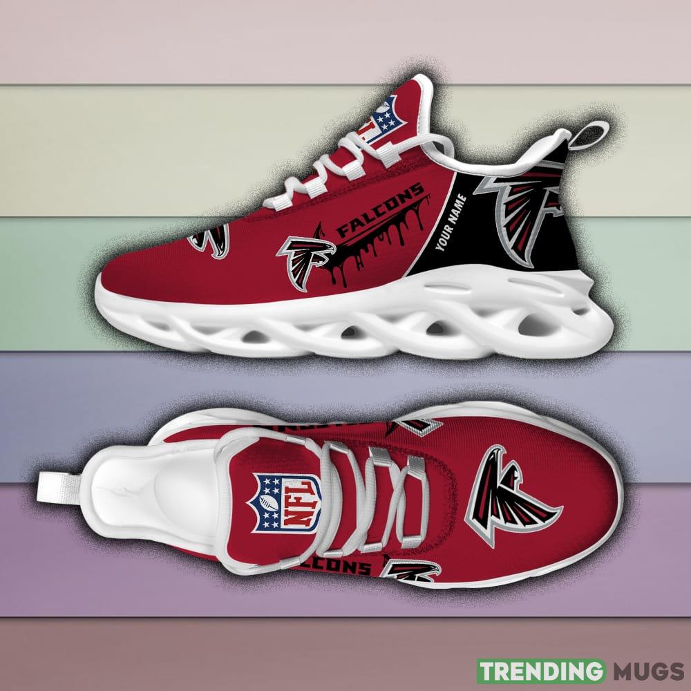 Atlanta Falcons Drip Logo NFL Max Soul Shoes Custom Name For Men And Women Running Sneakers Max Soul Atlanta Falcons Drip Logo NFL Max Soul Shoes Custom Name For Men And Women Running Sneakers Max Soul