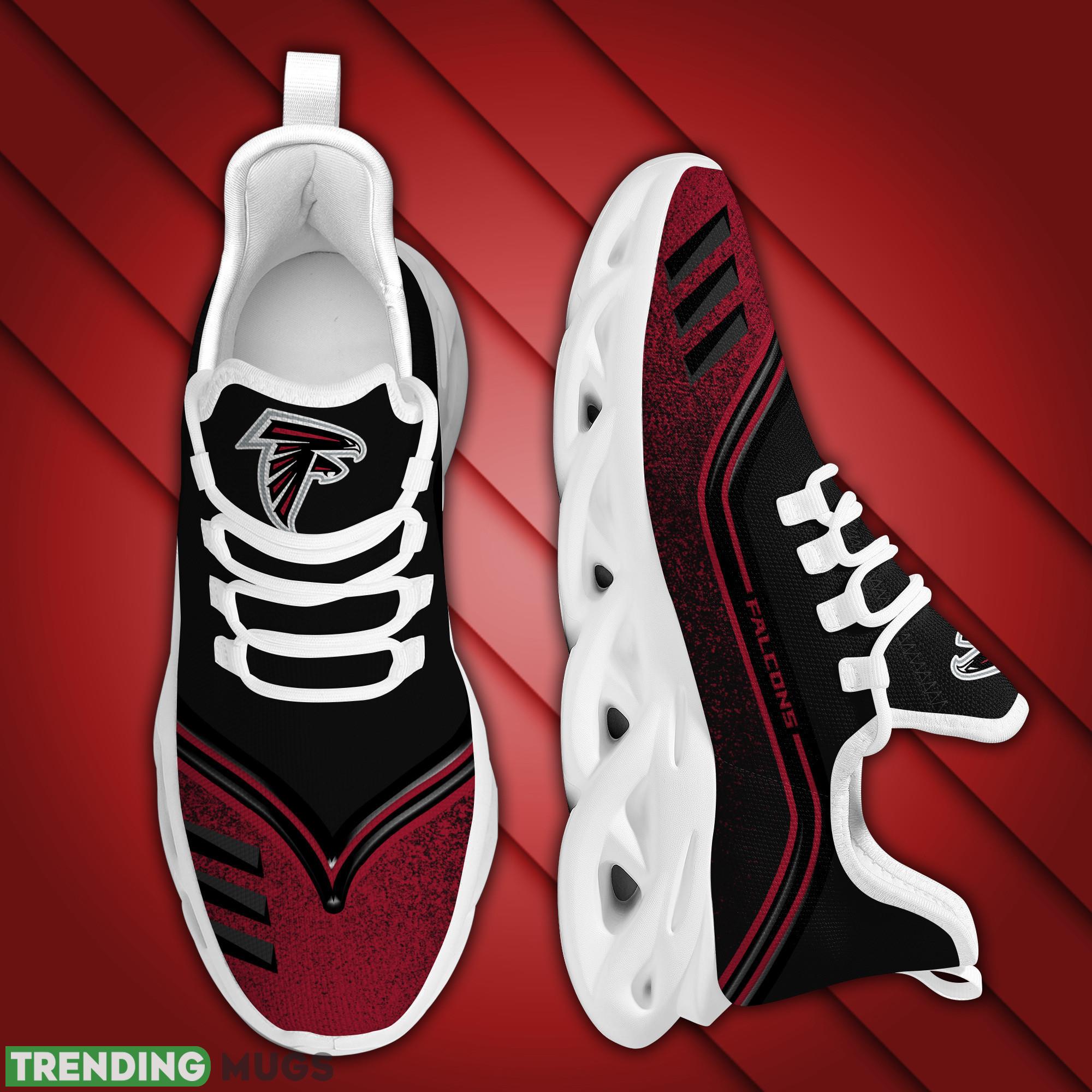 Atlanta Falcons Logo Border Running Sneaker Custom Name Max Soul Shoes Max Soul Atlanta Falcons Logo Border Running Sneaker Custom Name Max Soul Shoes Max Soul