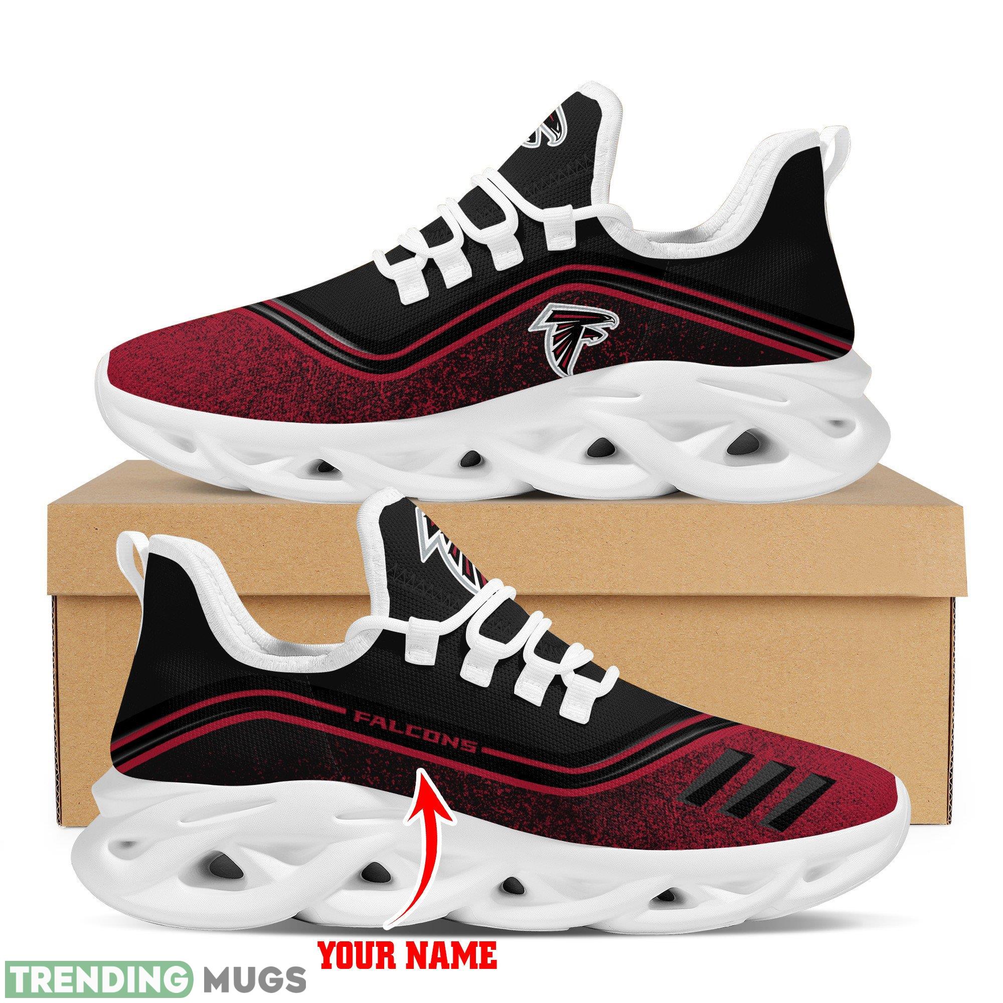 Atlanta Falcons Logo Border Running Sneaker Custom Name Max Soul Shoes - Atlanta Falcons Logo Border Pattern Custom Name 3D Max Soul Sneaker Shoes_1 Atlanta Falcons Logo Border Running Sneaker Custom Name Max Soul Shoes - Atlanta Falcons Logo Border Pattern Custom Name 3D Max Soul Sneaker Shoes_1