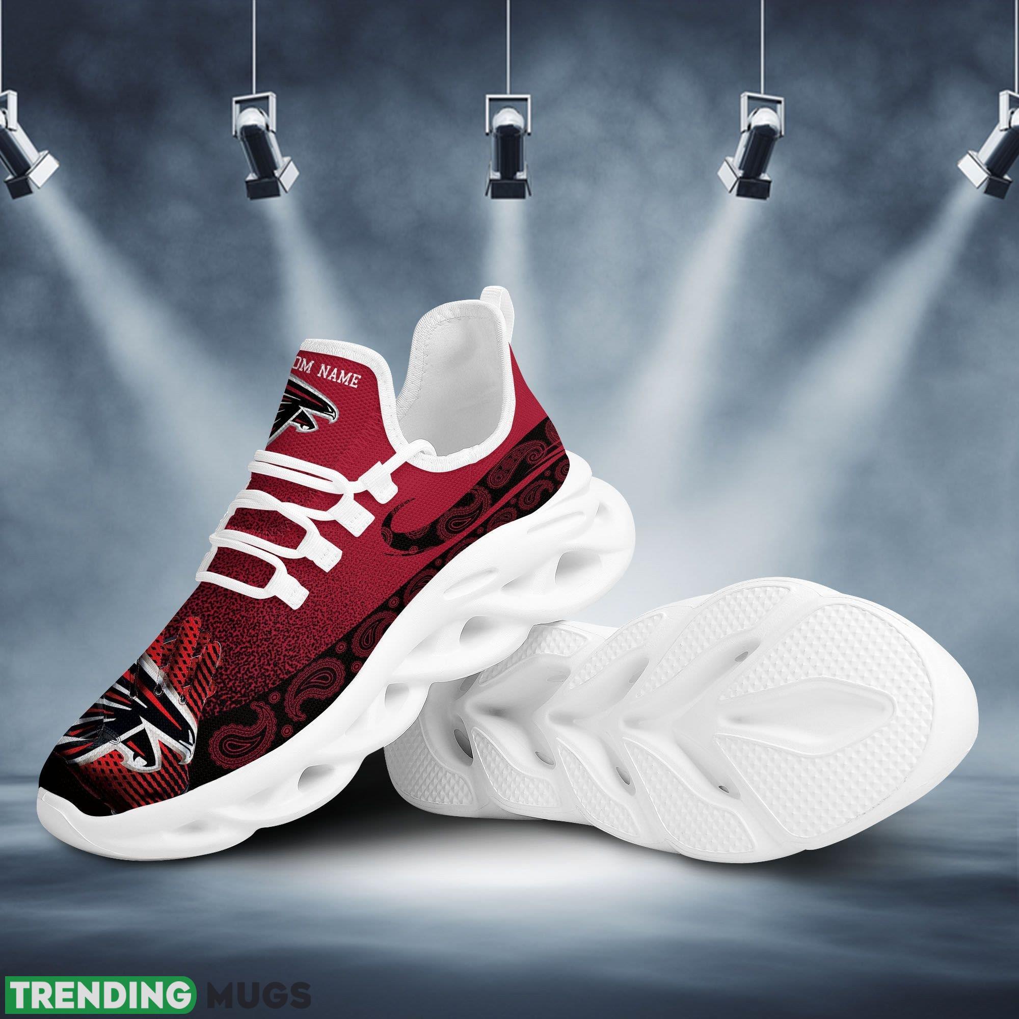 Atlanta Falcons Logo Running Sneaker Custom Name Max Soul Shoes In Red - Atlanta Falcons Logo Pattern Custom Name 3D Max Soul Sneaker Shoes In Red_1 Atlanta Falcons Logo Running Sneaker Custom Name Max Soul Shoes In Red - Atlanta Falcons Logo Pattern Custom Name 3D Max Soul Sneaker Shoes In Red_1