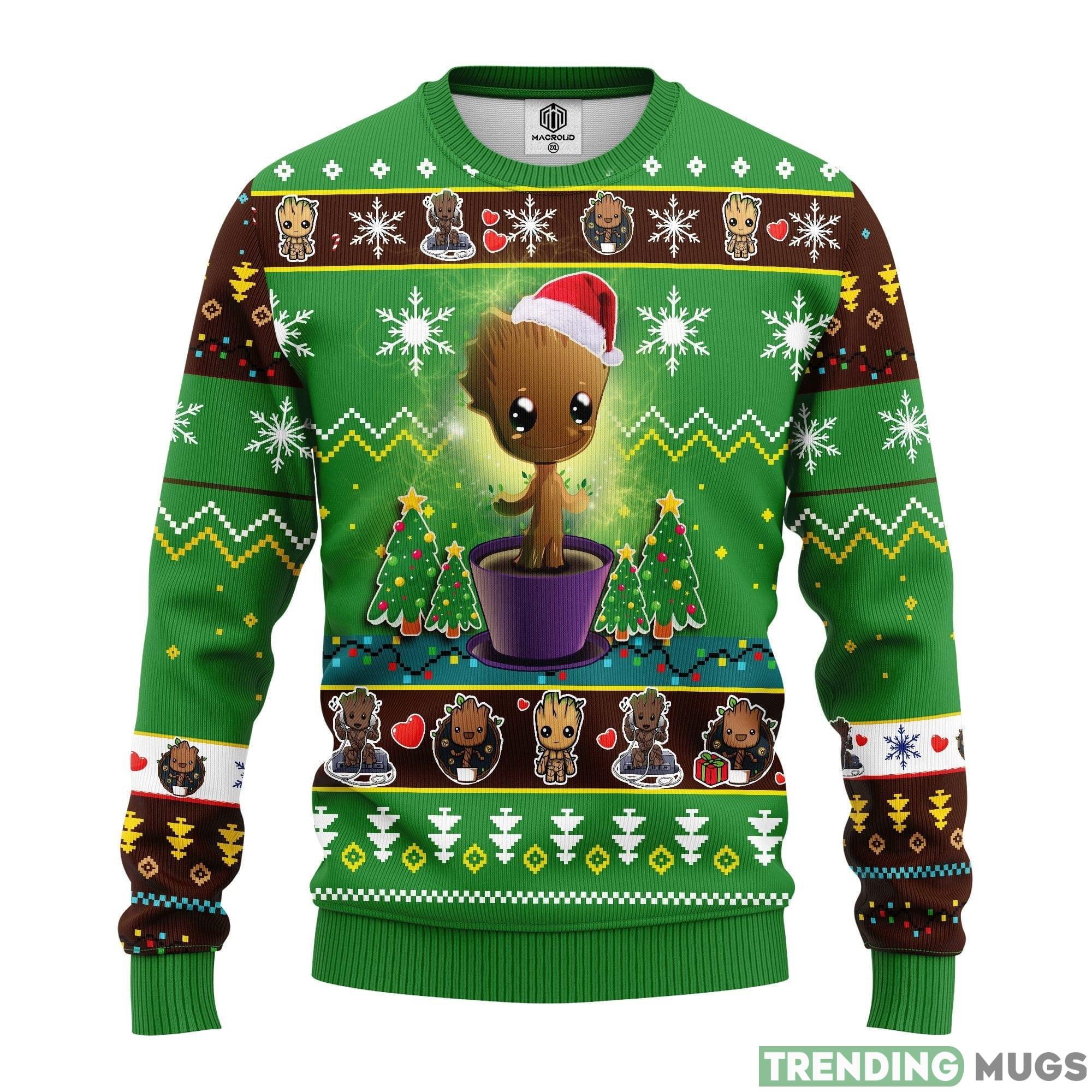 Baby Groot Green- Thanksgiving Women Mens Ugly Christmas Sweater - Baby Groot Ugly Christmas Sweater Green- Amazing Gift Idea Thanksgiving Gift Baby Groot Green- Thanksgiving Women Mens Ugly Christmas Sweater - Baby Groot Ugly Christmas Sweater Green- Amazing Gift Idea Thanksgiving Gift